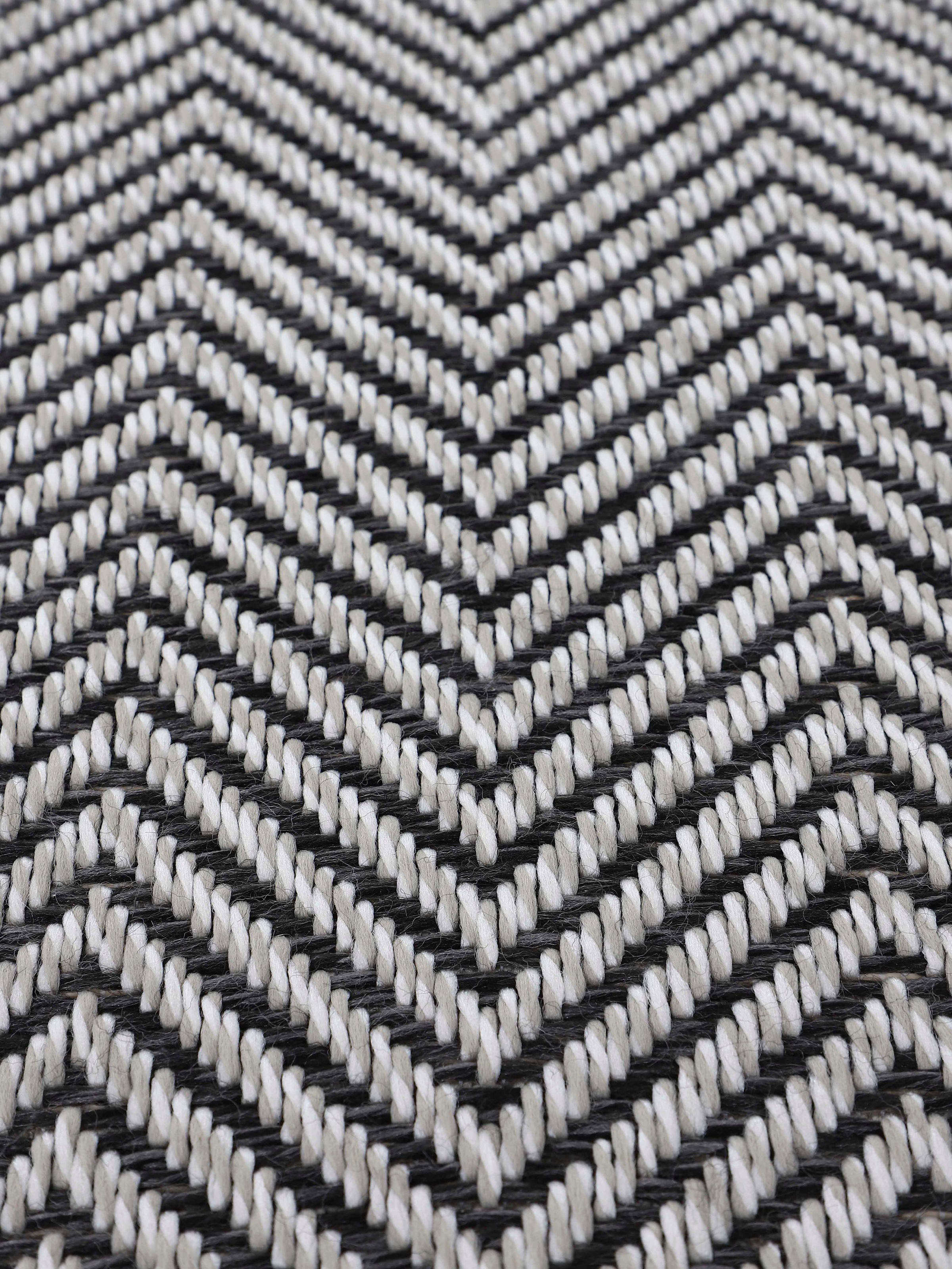 carpetfine Teppich »Boho 106«, rund, 4 mm Höhe, robustes Flachgewebe, Sisal Optik, UV-beständig, Außenbereich