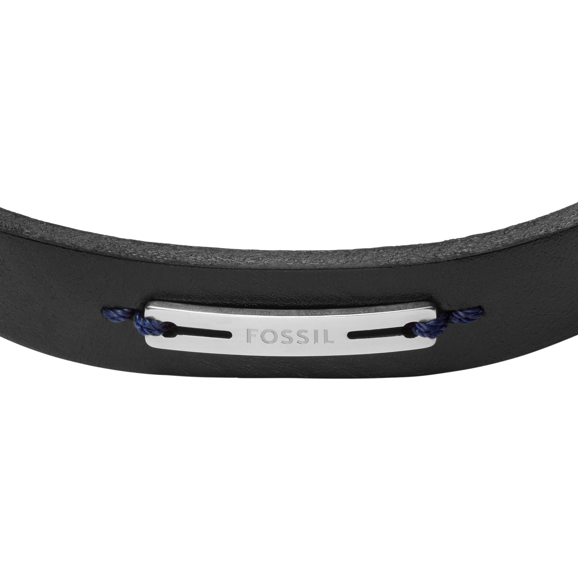 Fossil Lederarmband »Schmuck Geschenk Edelstahl, Leder MACHINE«
