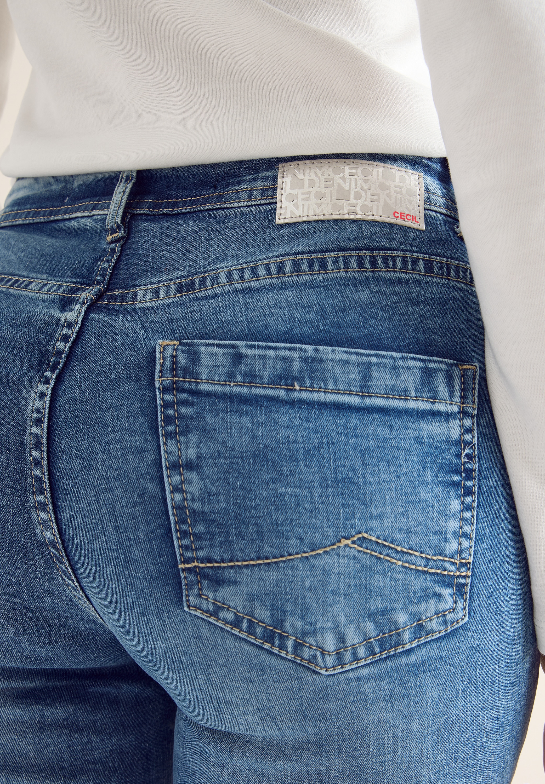 Cecil Slim-fit-Jeans »Style Toronto« High Waist, im 5-Pocket-Stil