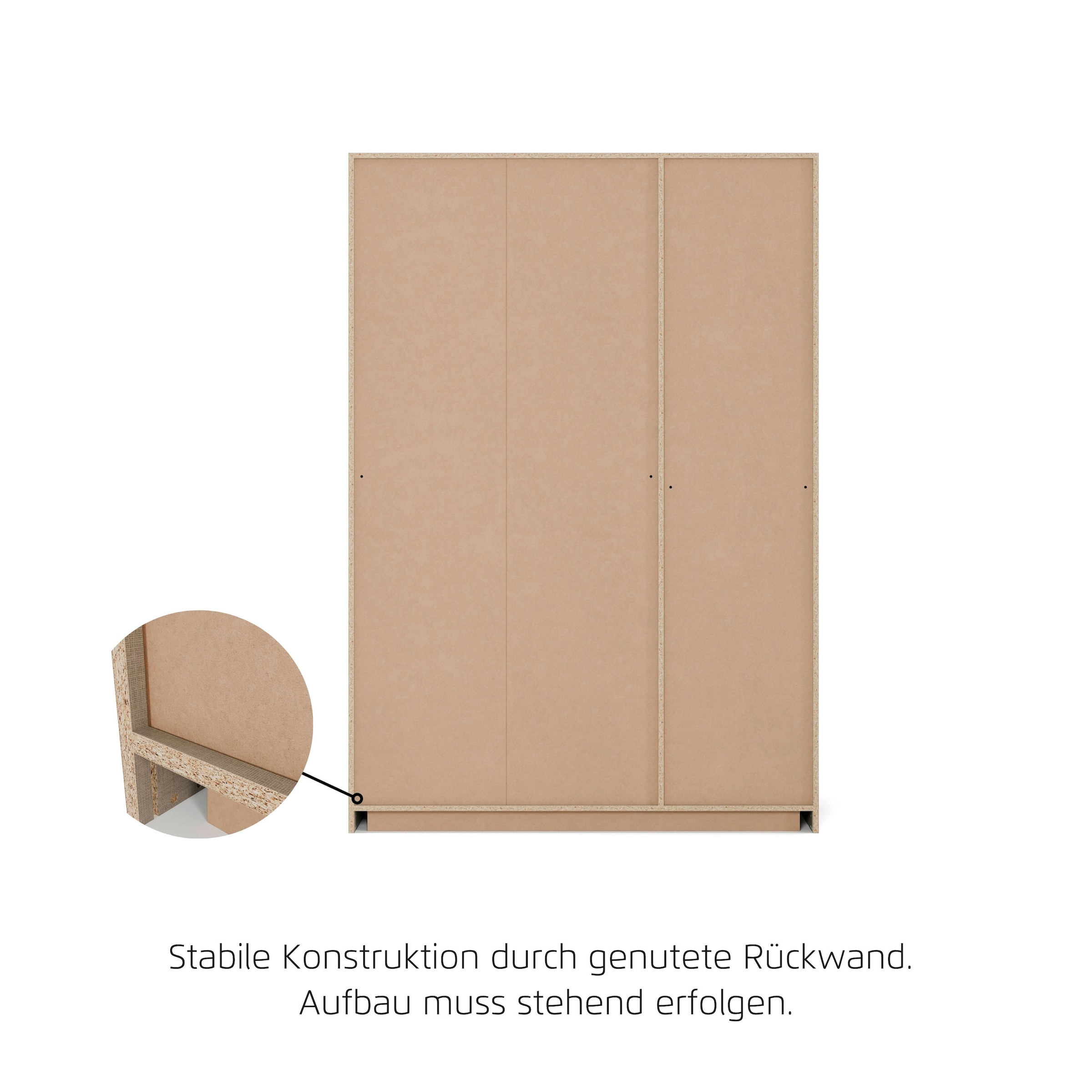 rauch Drehtürenschrank »Kleiderschrank Schrank Garderobe Breiten 181/226/271 cm LAMELLA« 3 verschiedene Ausstattungen BASIC/CLASSIC/PREMIUM (inkl. SOFT-CLOSE),  elegante Lamellen-Auflage in 3D Akustikpaneel Optik MADE IN GERMANY