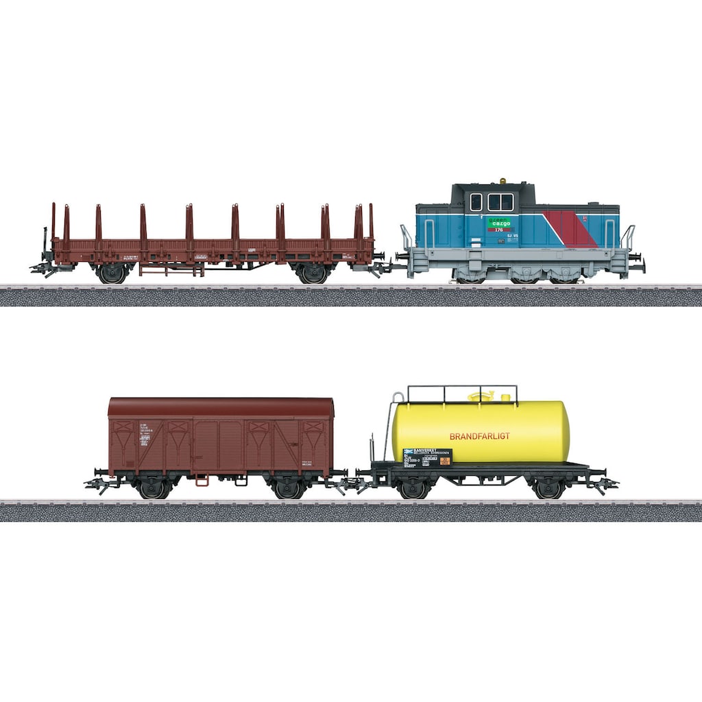 Märklin Modelleisenbahn-Set »Digital-Startpackung "Schwedischer Güterzug Epoche VI" - 29468«