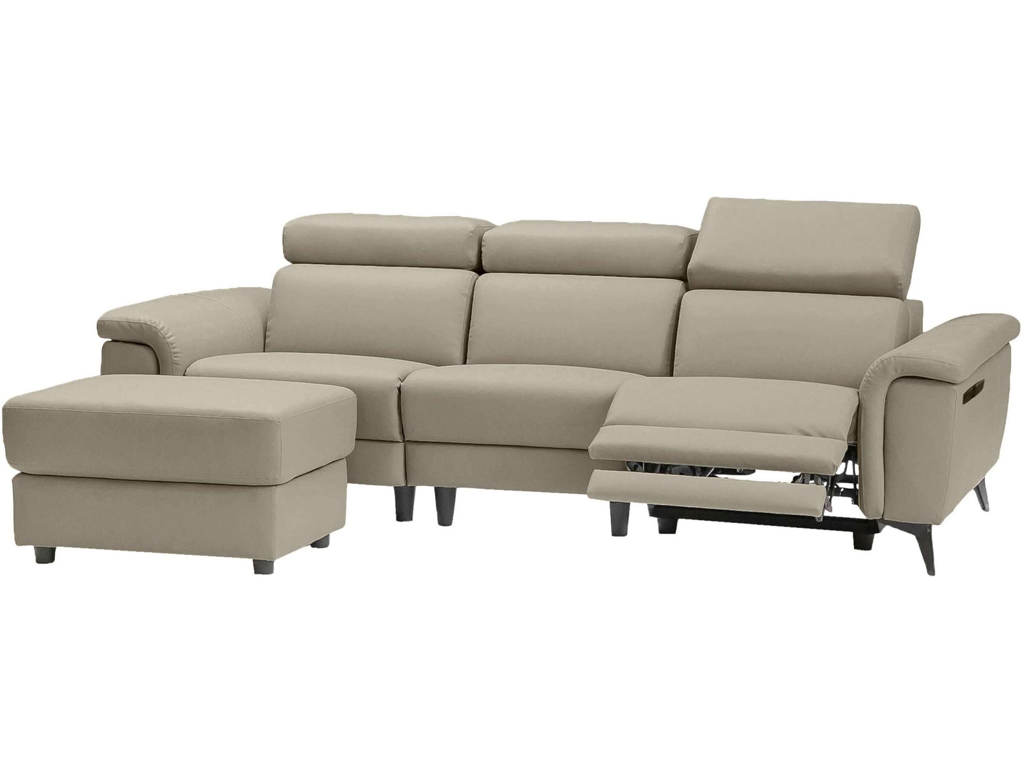 Places of Style 3-Sitzer »Marita«, mit elektrischer Relaxfunktion in einem Sitz und USB-Anschluss