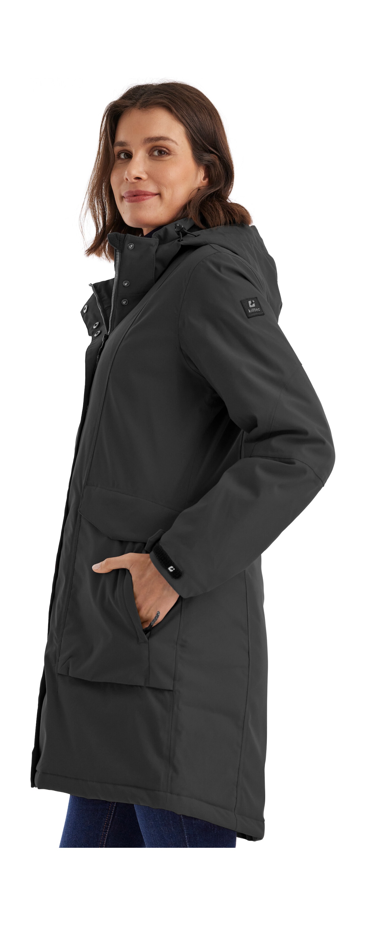 Killtec Parka »Damen Funktionsparka«, Wasserdichter, atmungsaktiver Damenparka mit abnehmbarer Kapuze