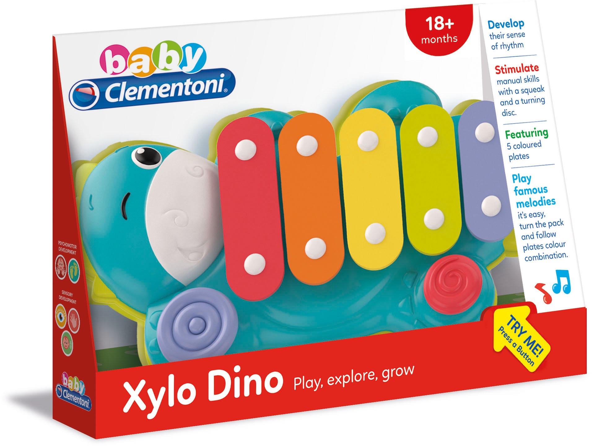 Clementoni® Spielzeug-Musikinstrument »Baby Clementoni, Xylo Dino«