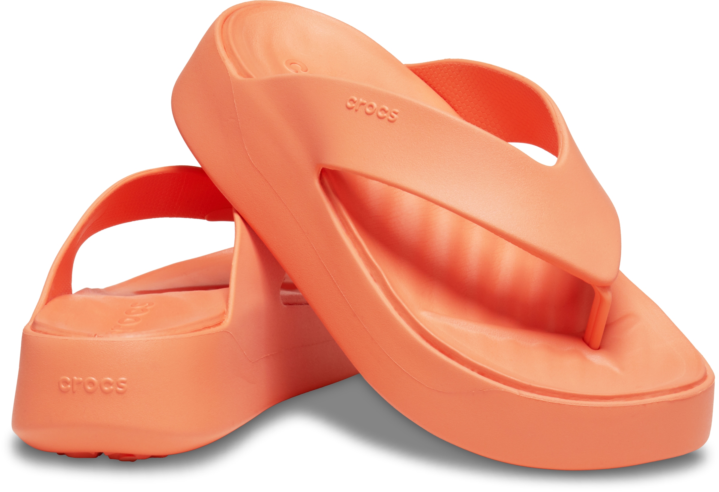 Crocs Zehentrenner »Getaway Platform Flip«, Plateau, Sommerschuh, Schlappen mit modischer Plateausohle