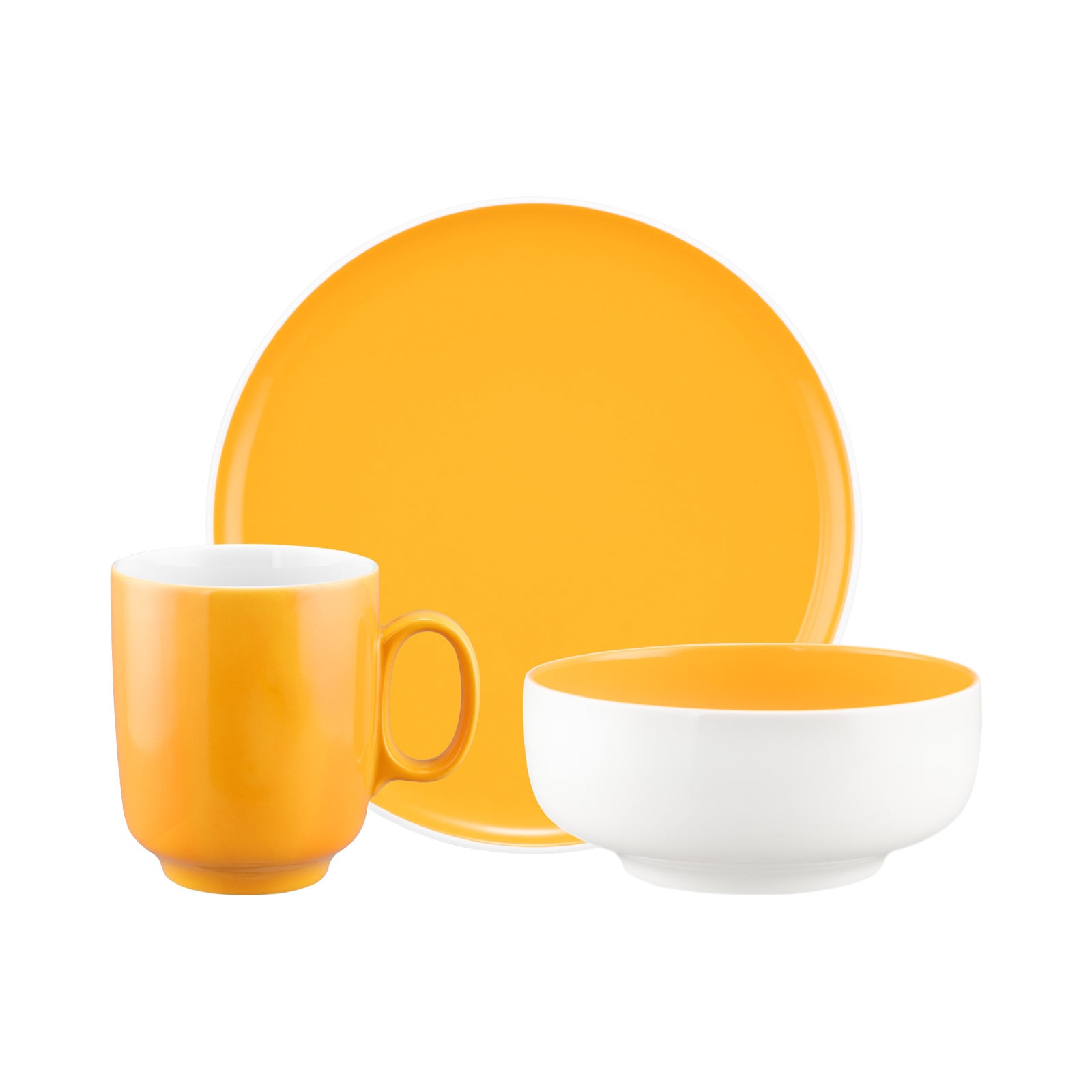 Seltmann Weiden Geschirr-Set »Frühstücks-Set Sento Home Pure Colors 18-tlg.« Spülmaschinengeeignet, Mikrowellengeeignet, Ofenfest, Salamandergeeignet, Kühlschrankgeeignet, Gefrierschrankgeeignet