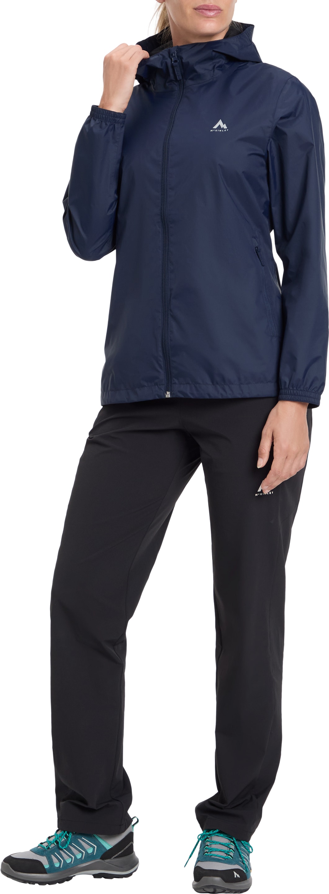 McKINLEY Regenjacke »DA.-REGENJACKE KEREOL IV W« sportlicher Stil, atmungsaktiv, wasserdicht mit verschweißten Nähten