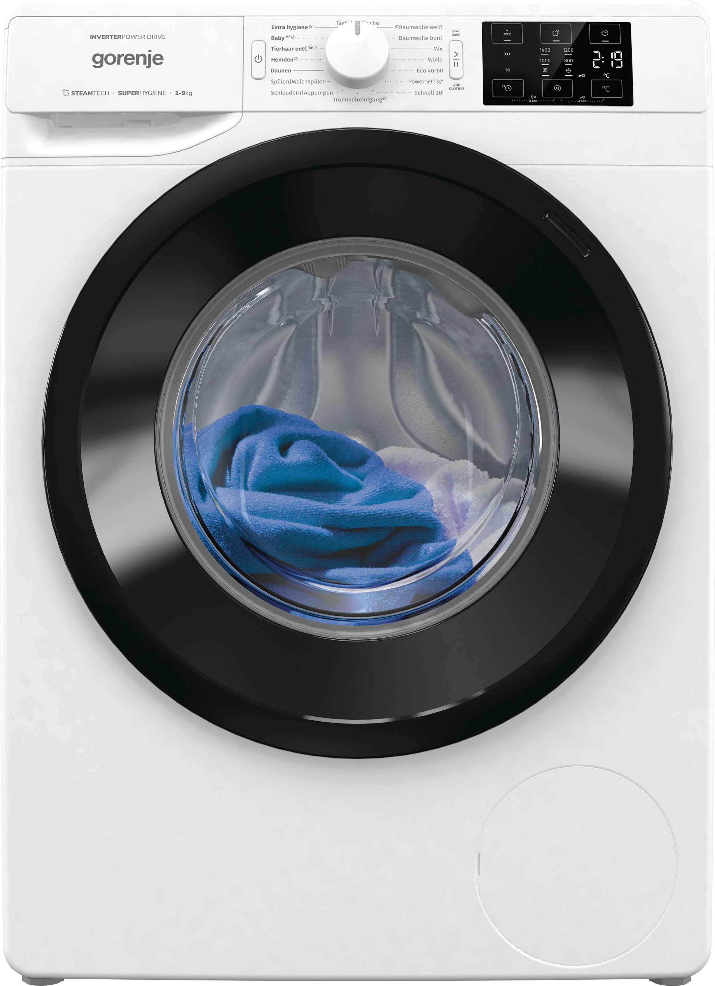 GORENJE Waschmaschine »NEI94APS«, Wave NEI94APS, 9 kg, 1400 U/min mit 3  Jahren XXL Garantie