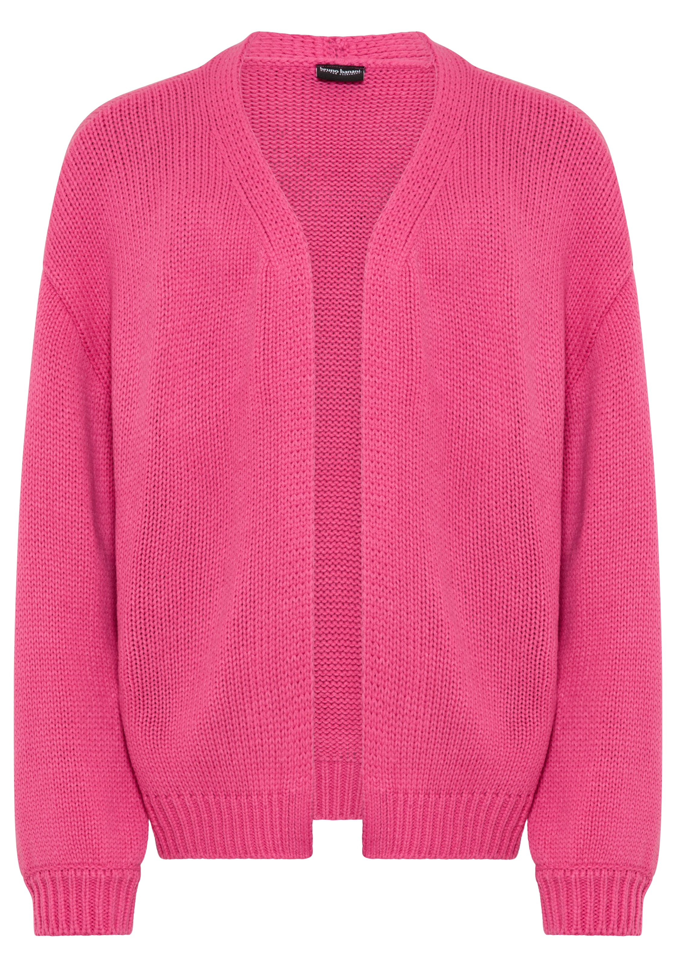 Bruno Banani Strickjacke »Cardigan, Strickjacke in offener weiter Form« Für TEENS. Lockerer, weicher Strick