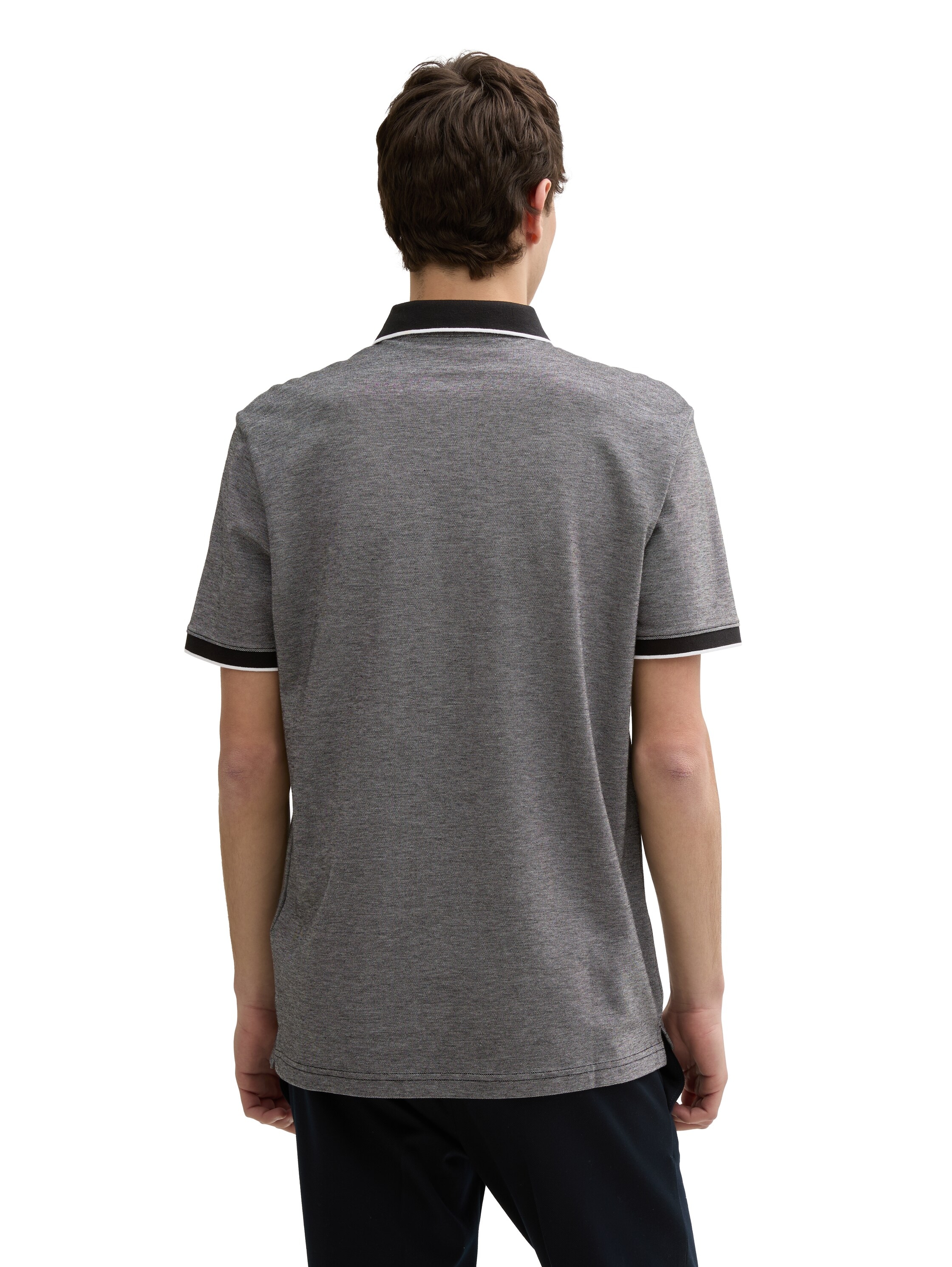 TOM TAILOR Denim Poloshirt, mit Kontrastdetails