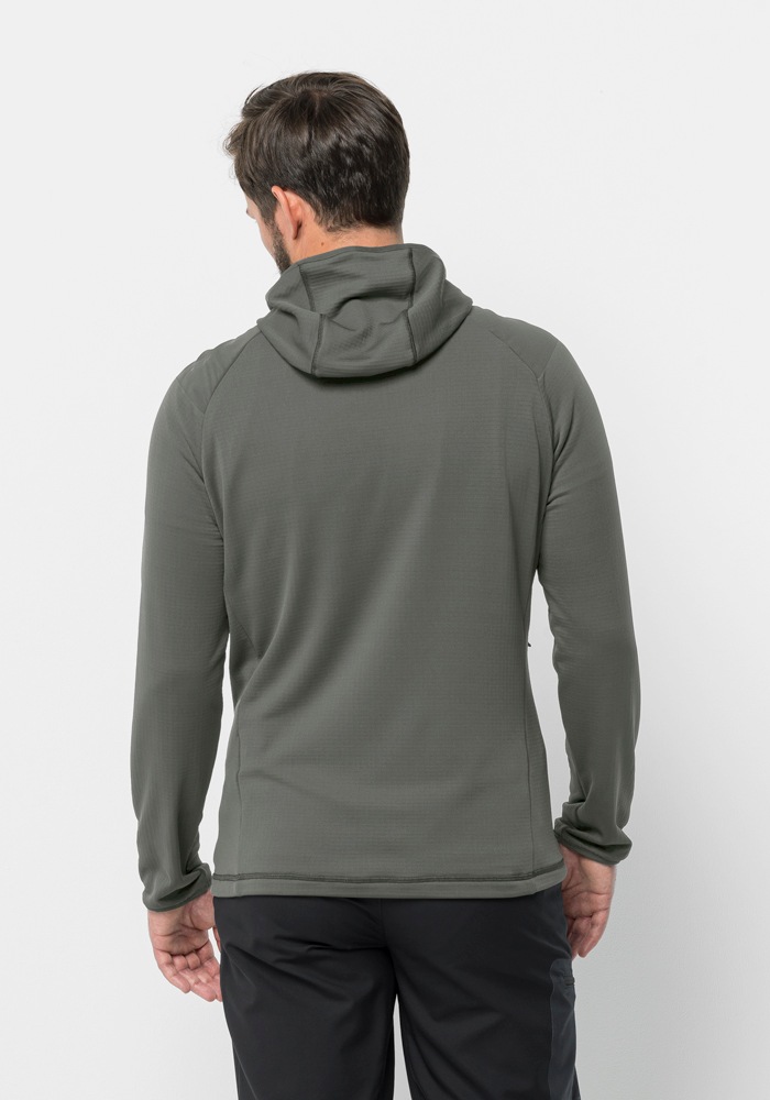Jack Wolfskin Fleecejacke »KOLBENBERG HOODED FZ M«, mit Kapuze