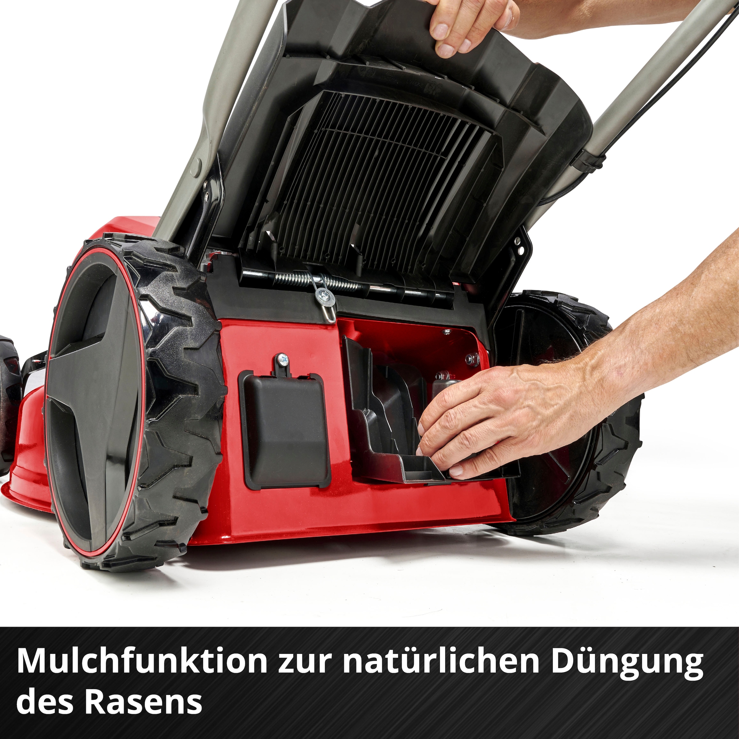 Einhell Akkurasenmäher »Professional GP-CM 36/47 S Li BL«, 4 x 4 Ah Akku und 2 Twincharger