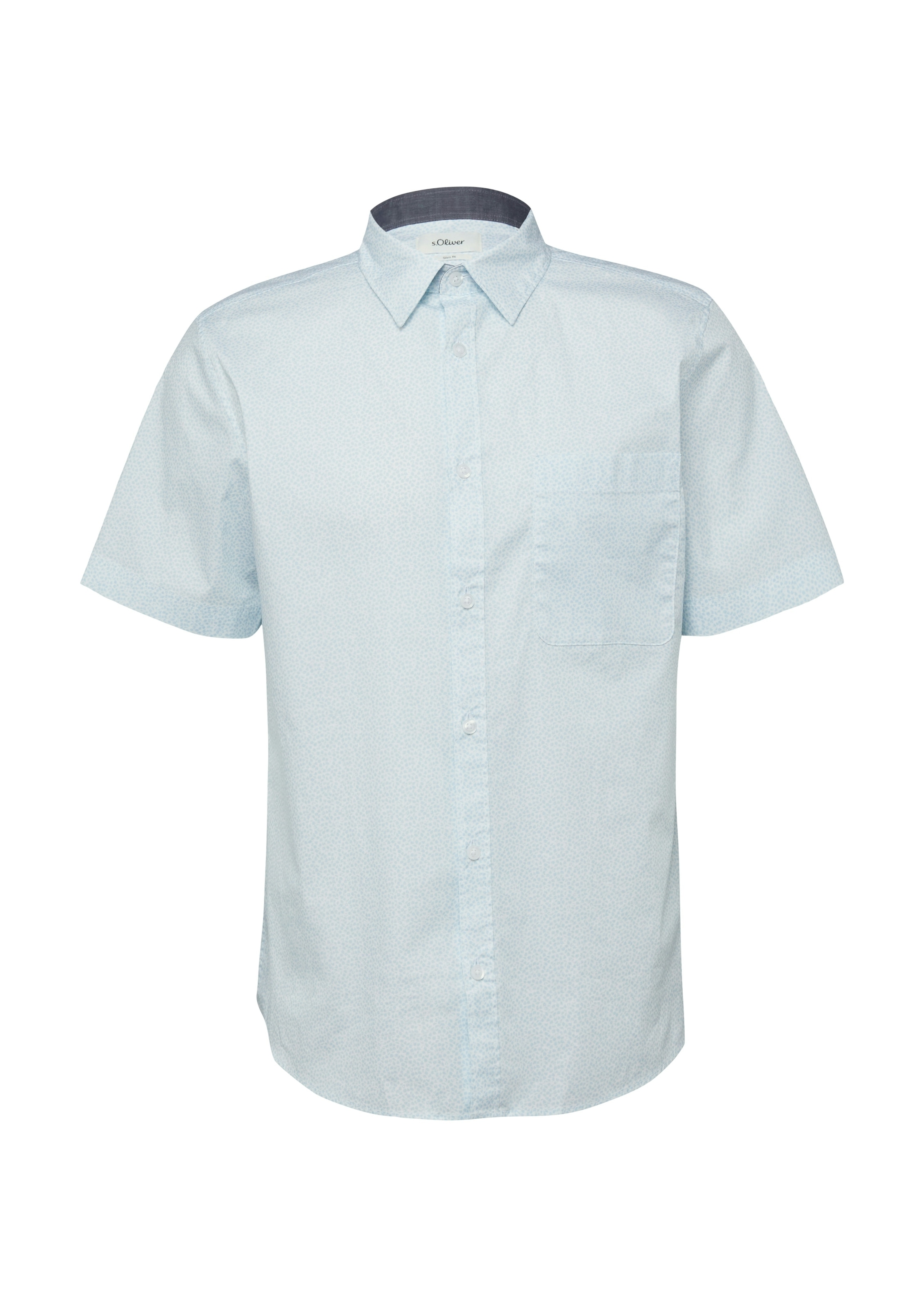 s.Oliver Kurzarmhemd mit Minimal-Muster