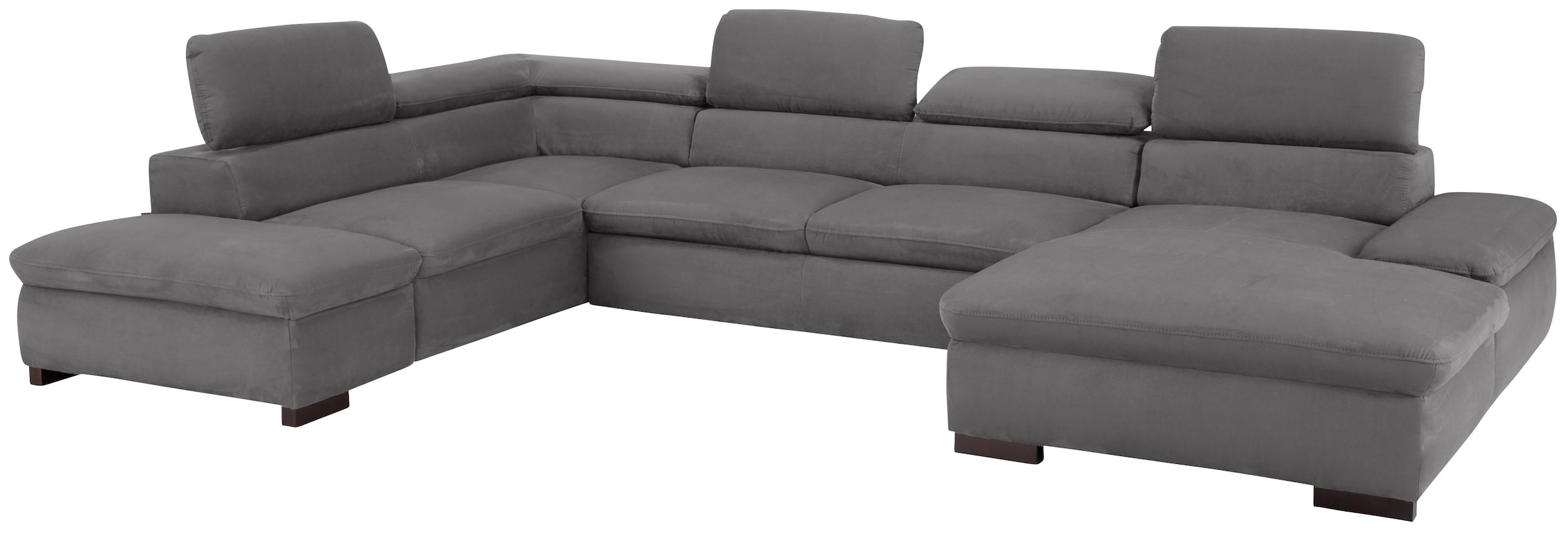 Home affaire Wohnlandschaft »Alberto U-Form« mit Kopfteilverstellung, wahlweise mit Bettfunktion