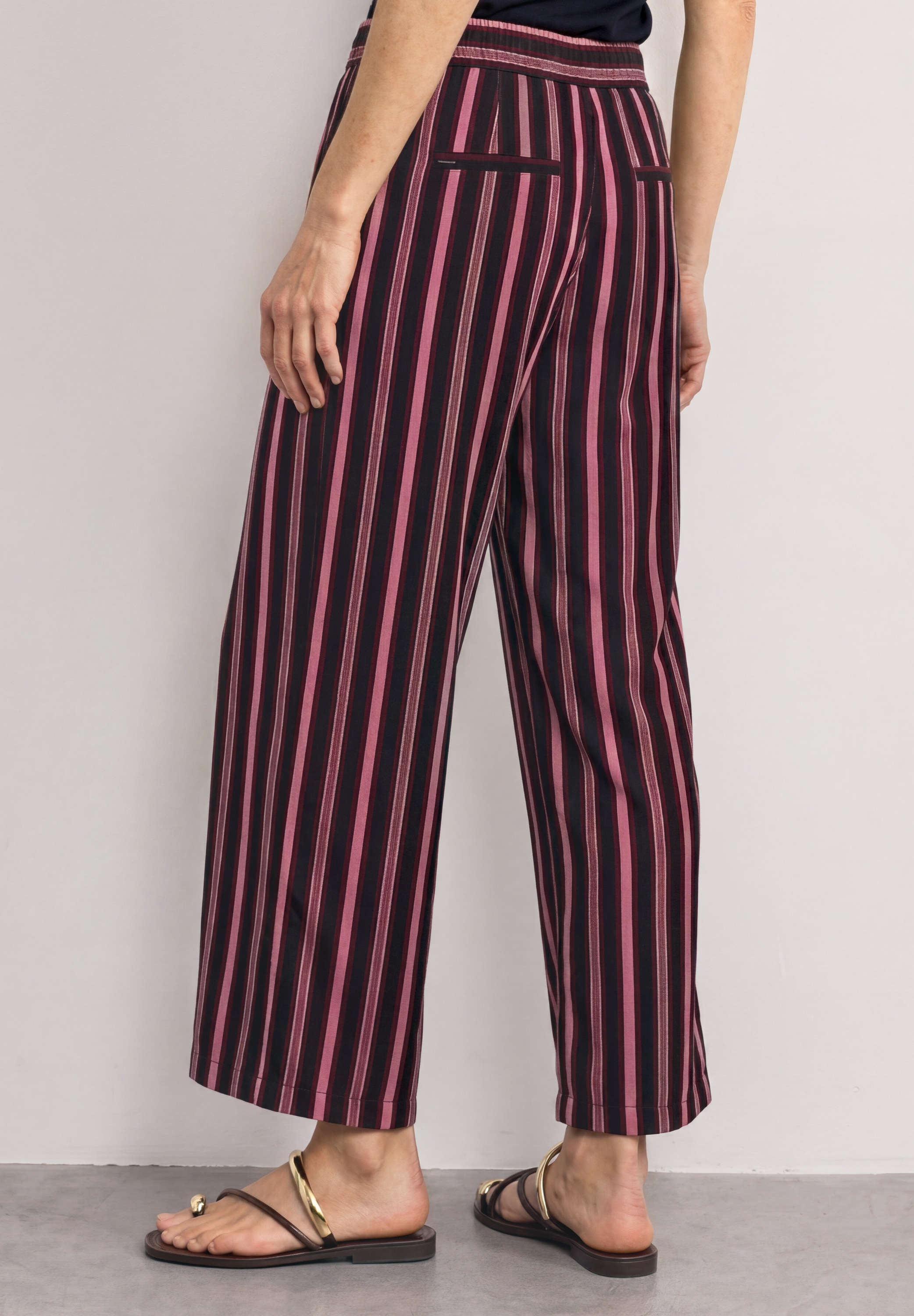 STREET ONE Stoffhose »Style Emee«  Sommerhose im Loose Fit / mit Streifen