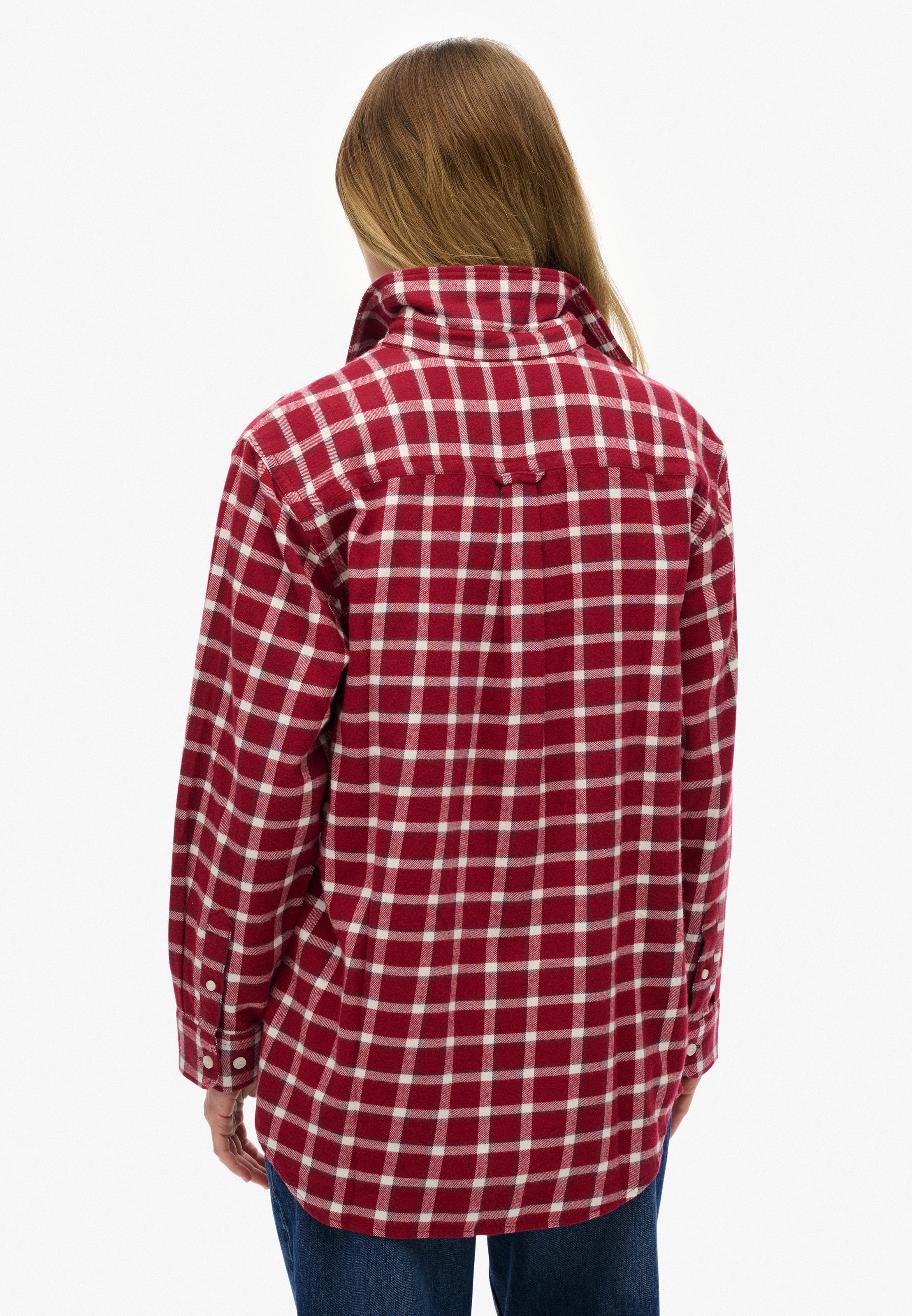 Superdry Karobluse »CHECK FLANNEL BOYFRIEND SHIRT«