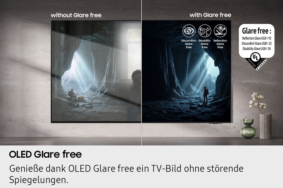 Samsung OLED-Fernseher »GQ65S95FAT« 163 cm/65 Smart-TV HDR Pro & Glare Free, Dolby Atmos & AI Sound, Gaming Hub, bis zu 165Hz
