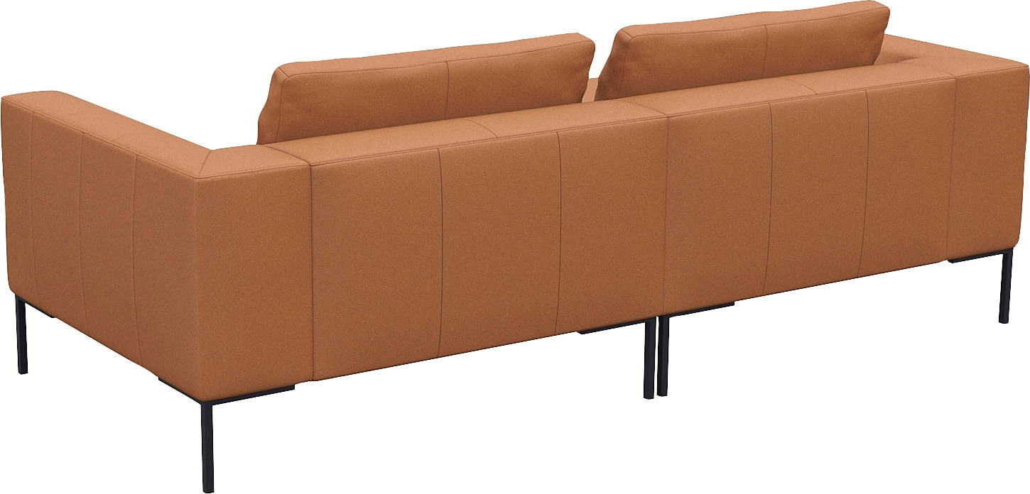 FLEXLUX Ecksofa »Loano, superbequemer Sitzkomfort durch Kaltschaum im Sitz, L-Form«, modernes Sofa, frei im Raum stellbar, lose Kissen, hoher Fuß