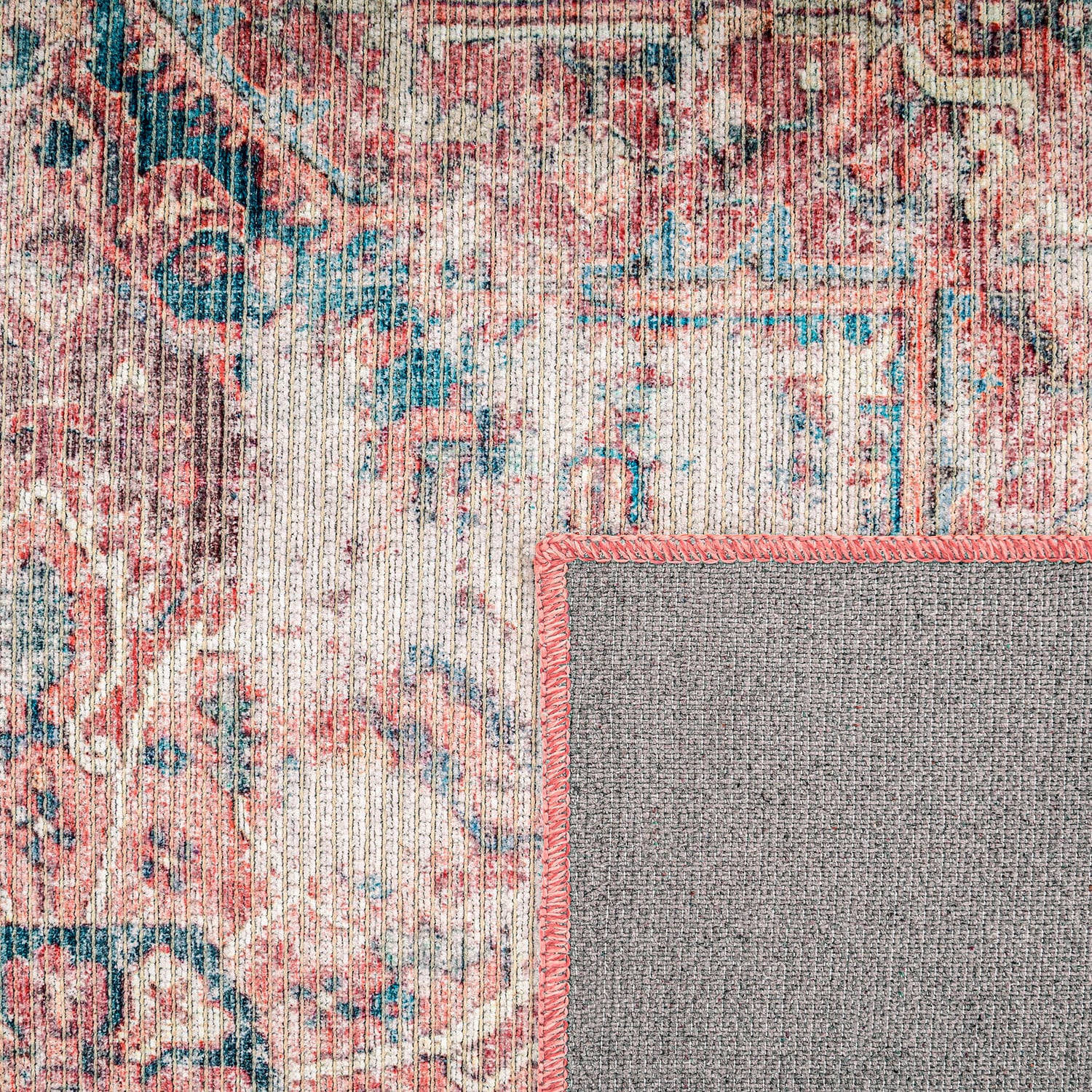 Paco Home Teppich »Lyon 333«, rechteckig, 4 mm Höhe, Kurzflor, Orient-Optik, Vintage Design, waschbar
