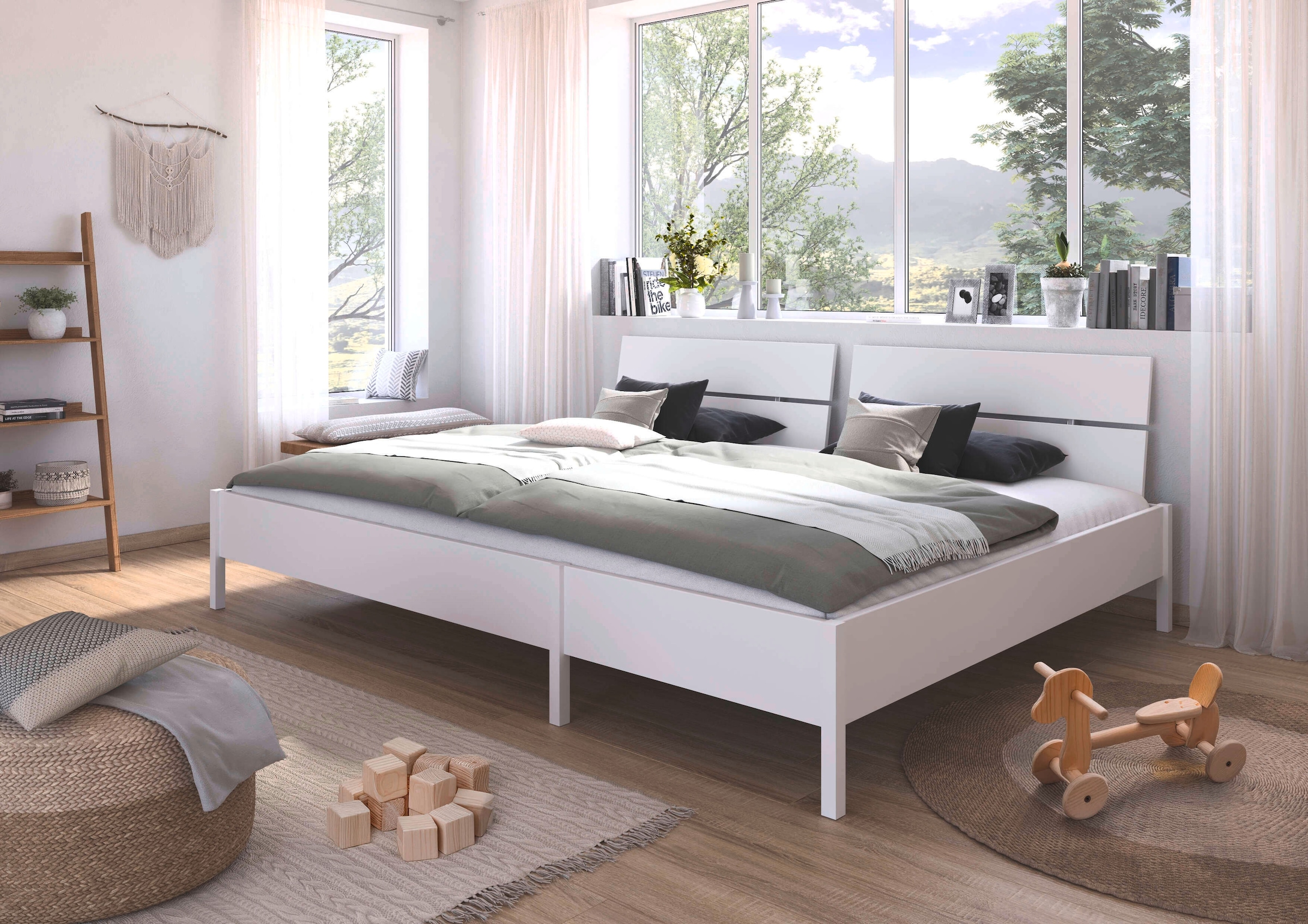 rauch Bett »Familienbett XXL Familiengröße Ehebett Doppelbett umbaubar«, Liegefläche 240x200 270x200 verschiedene Kopfteile MADE IN GERMANY