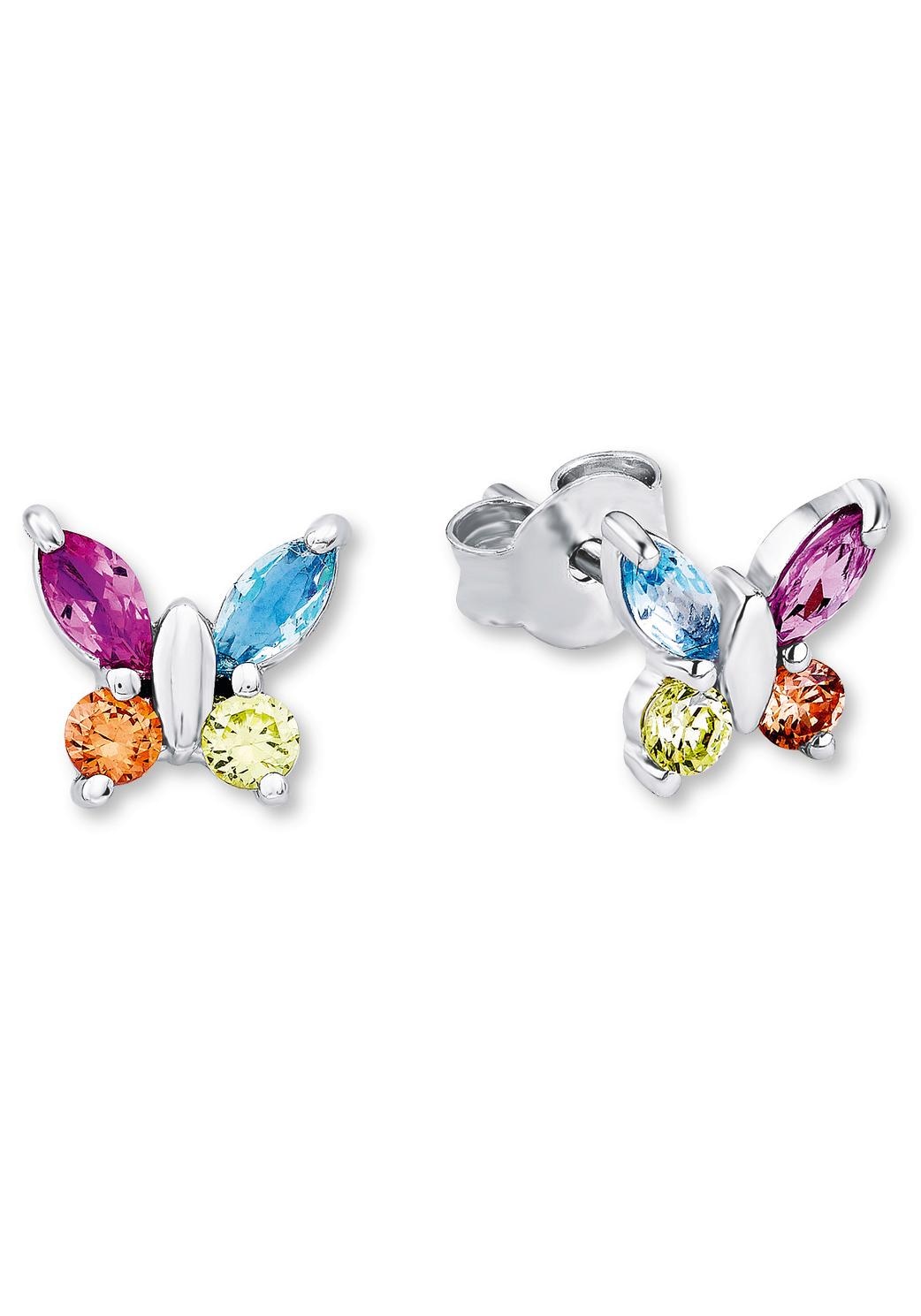 Amor Paar bestellen mit Zirkonia »Schmetterling, und 9210190«, bequem Ohrstecker Glassteinen