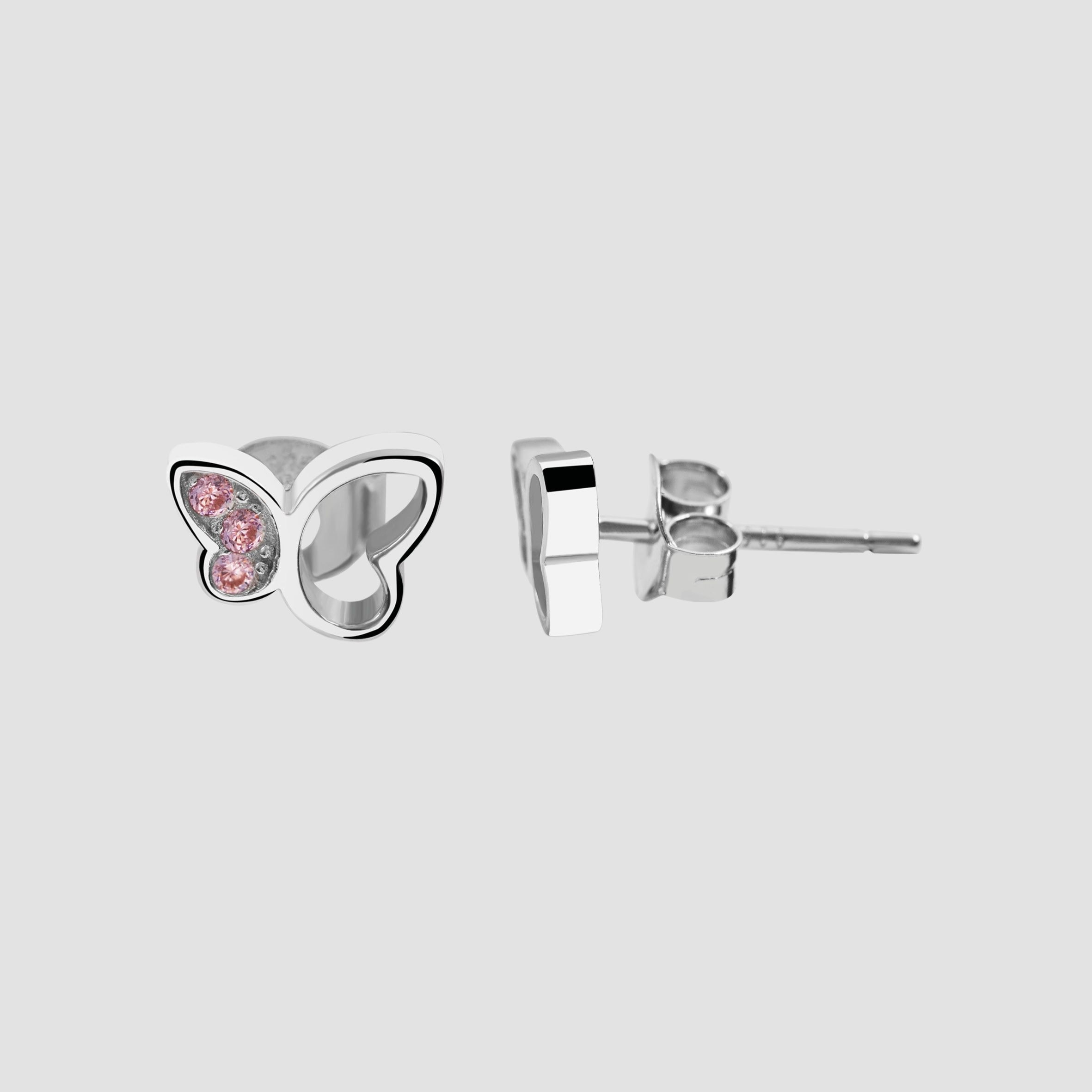 Adelia´s Paar Ohrstecker »Mädchen Ohrringe ¿ Ohrstecker aus 925 Silber mit Zirkonia«