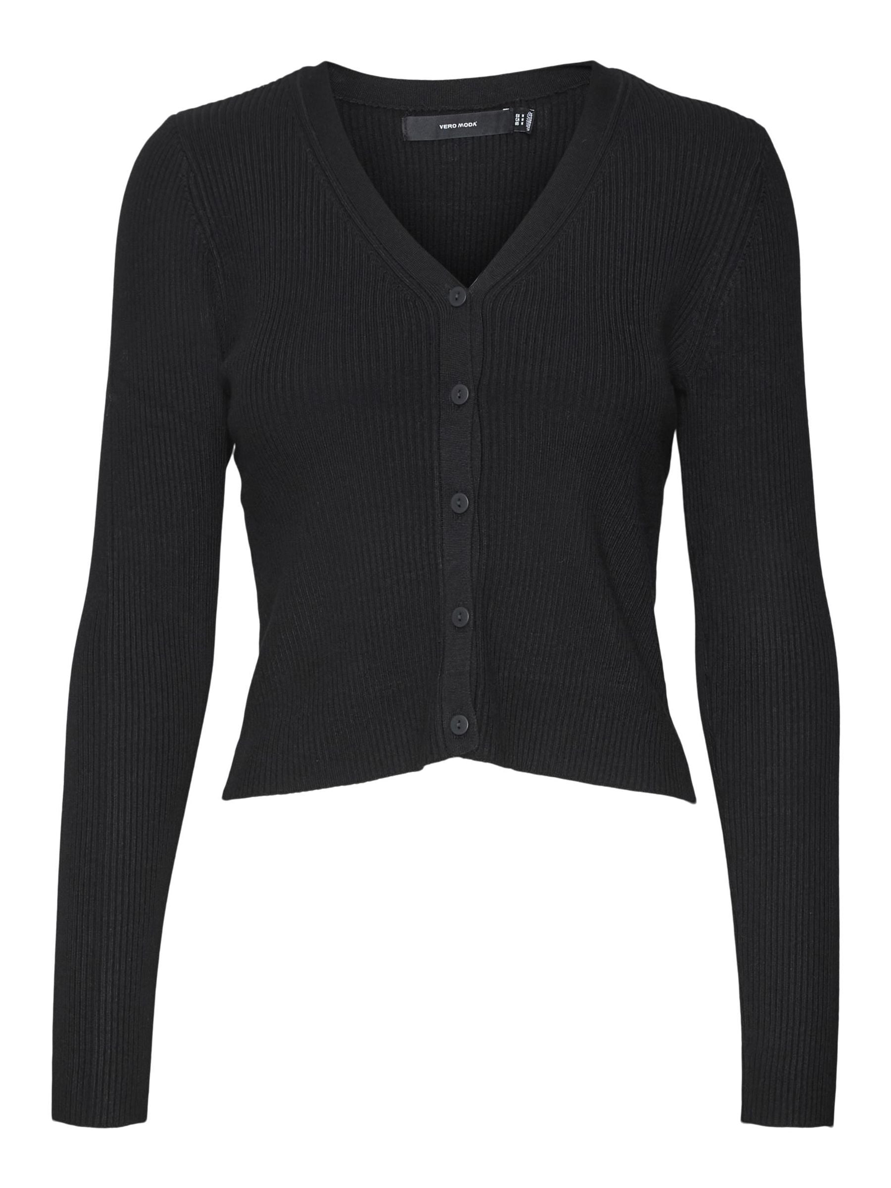 Vero Moda Strickjacke »VMGLORY RIB LS V-NECK CARDIGAN GA NOOS«