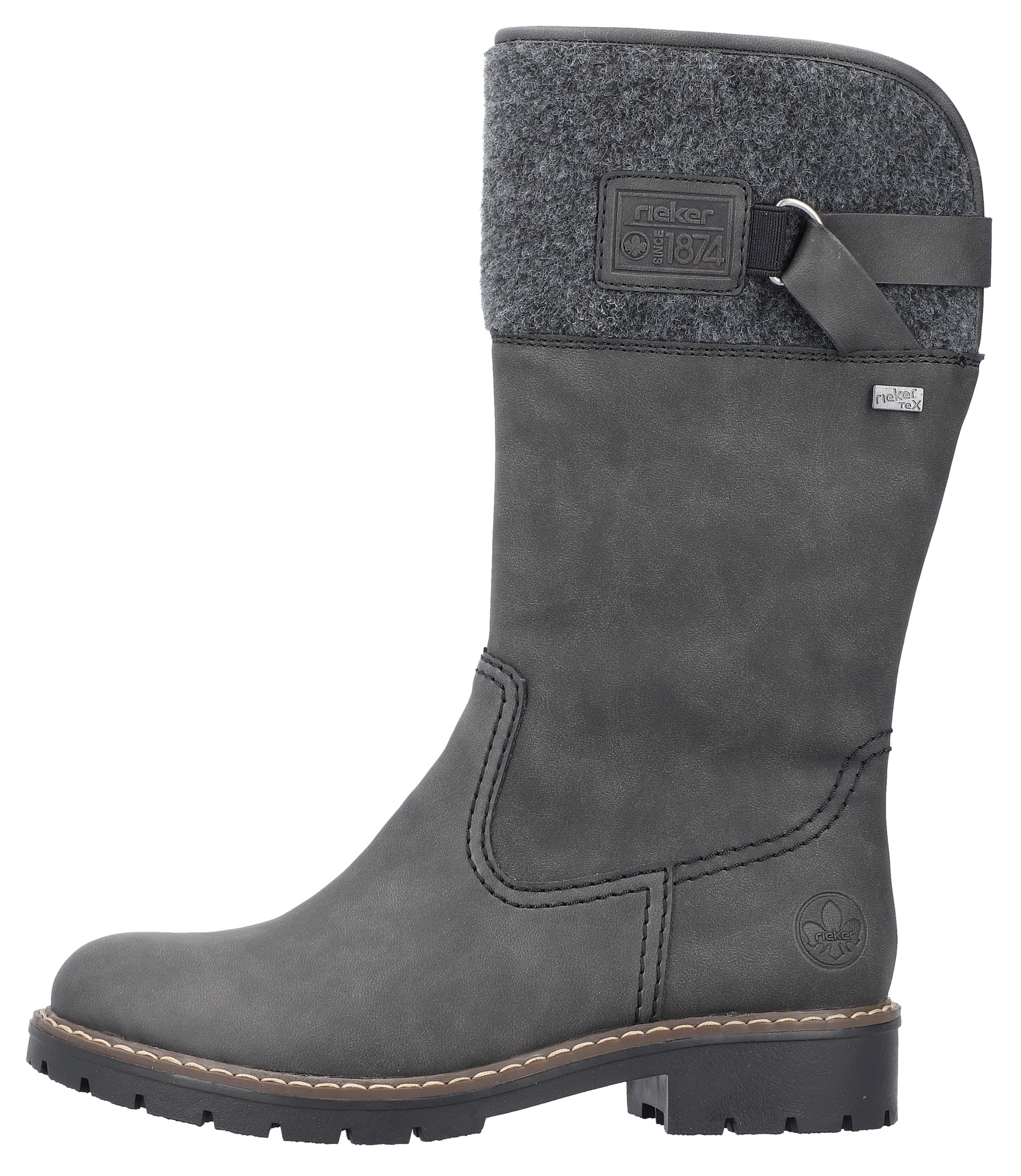 Rieker Winterstiefel, Boots, Blockabsatz, mit wasserabweisender riekerTEX-Membran