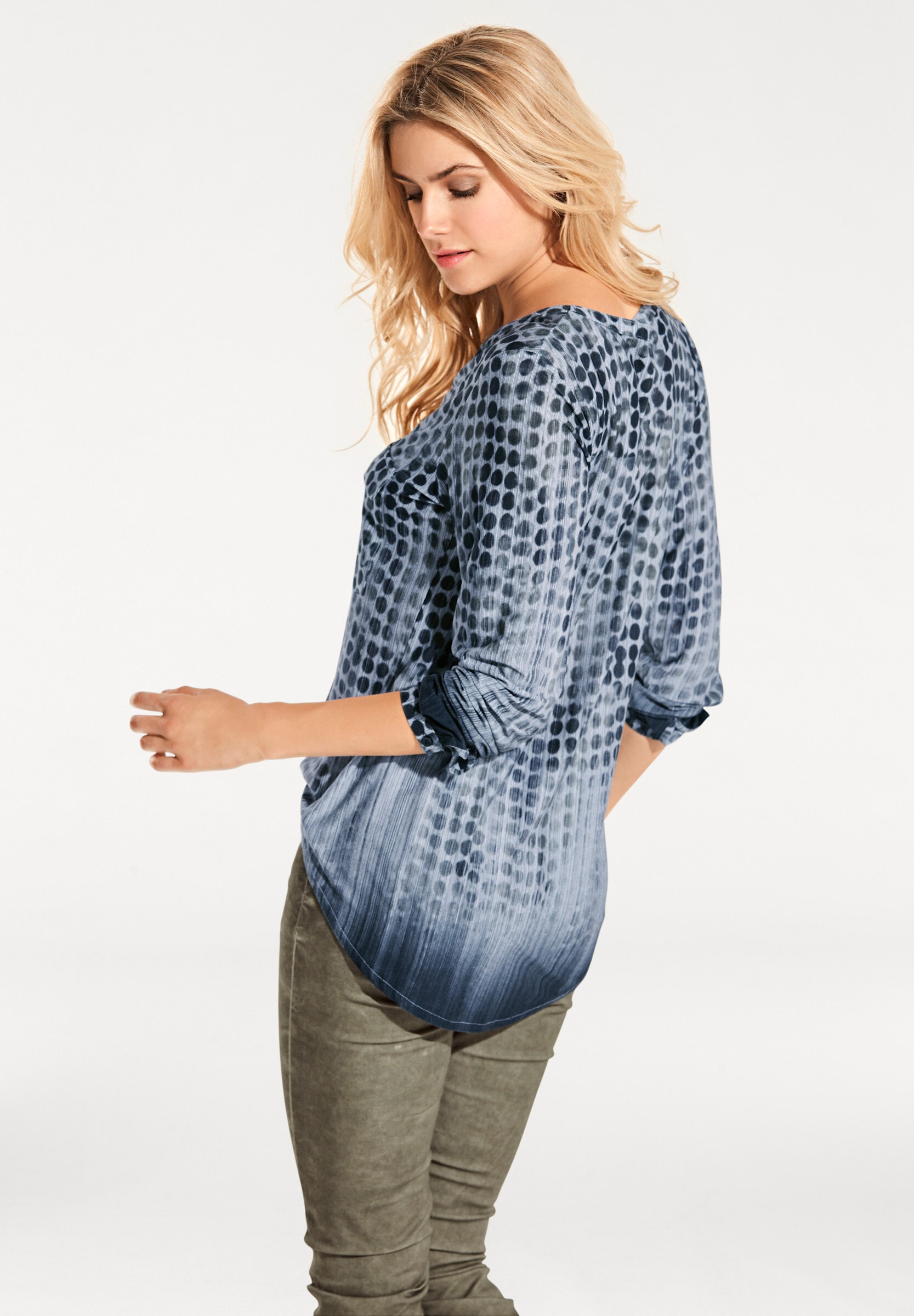 heine Blusenshirt »Shirtbluse Blusenshirt im Tupfenmuster«