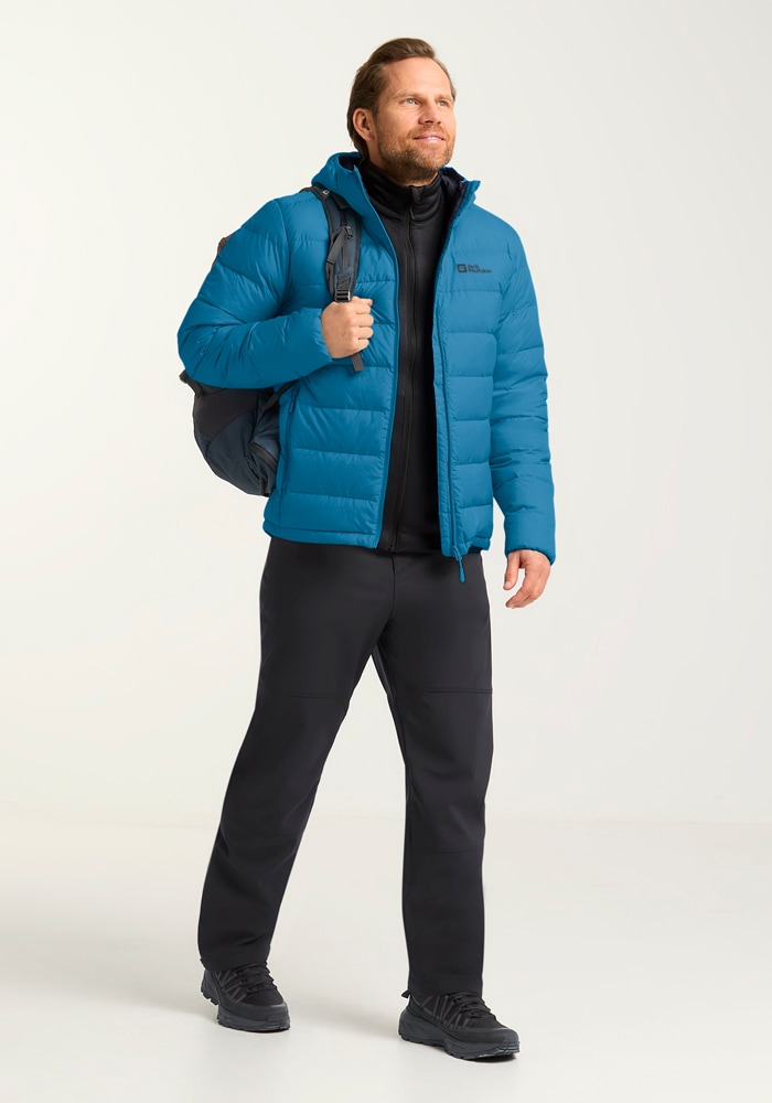 Jack Wolfskin Daunenjacke »ATHER DOWN HOODY M RDS«, mit Kapuze
