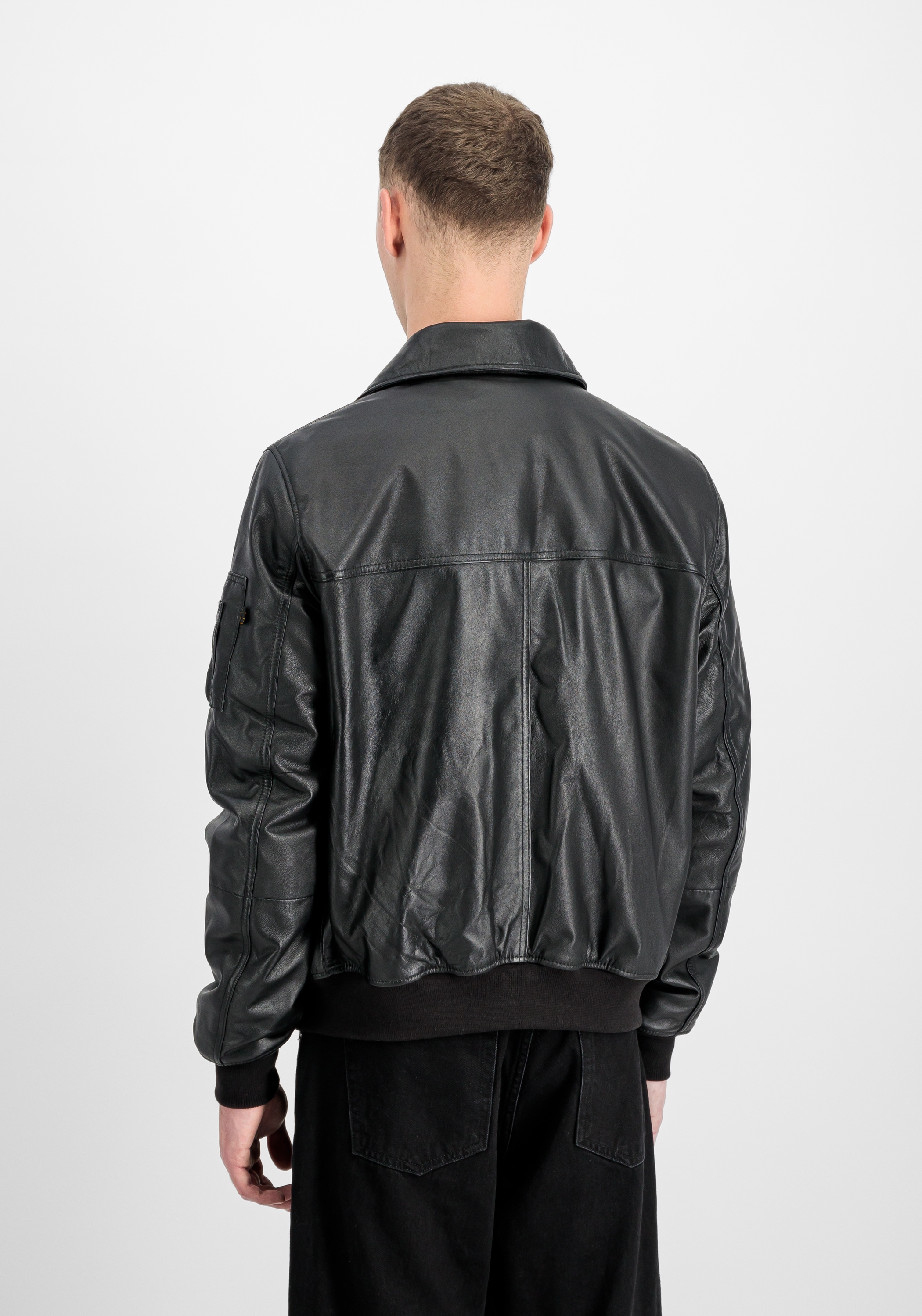 Alpha Industries Lederjacke »CWU-45/P Leather Slim«