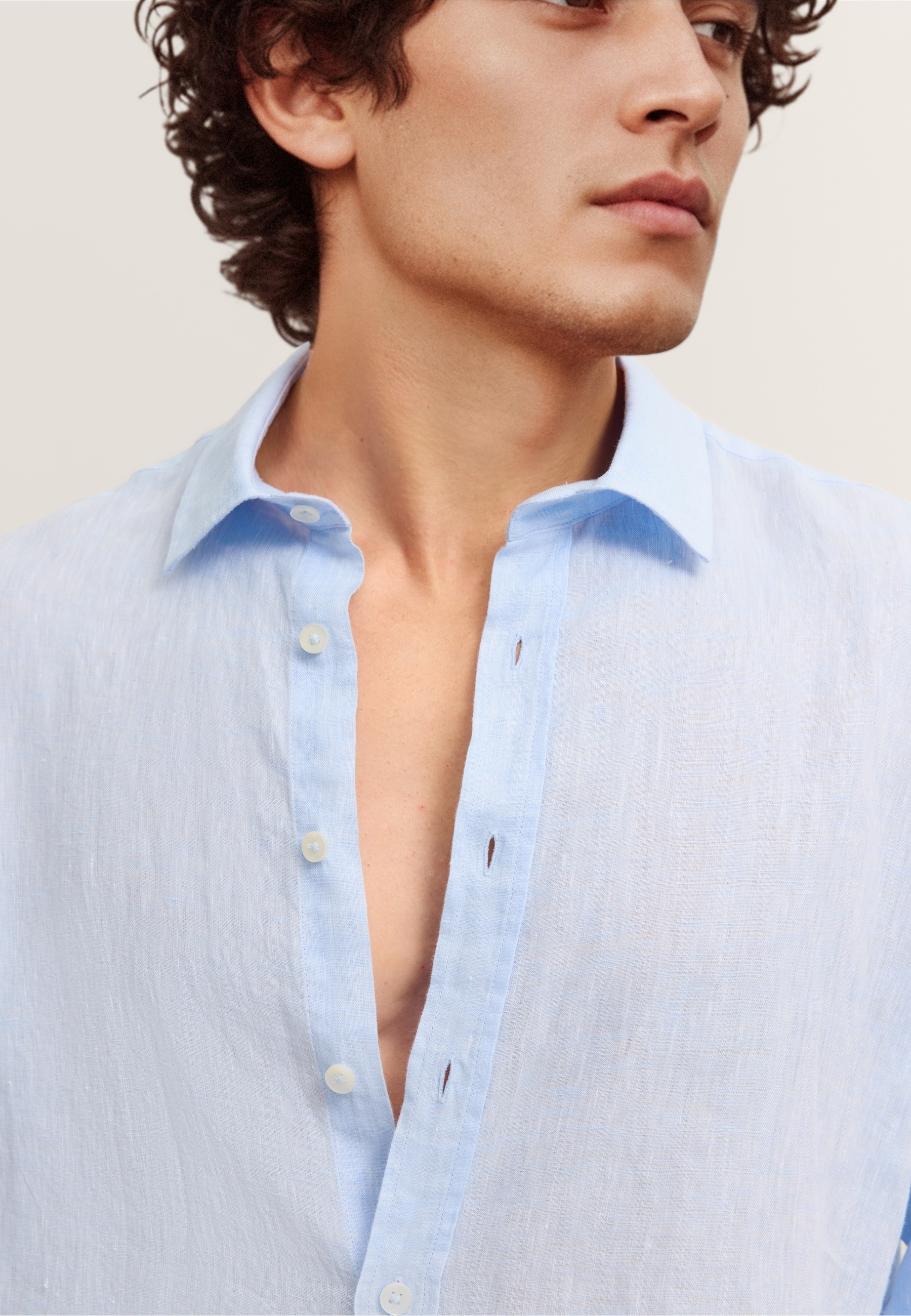 bugatti Leinenhemd »Modern Fit« mit Kentkragen