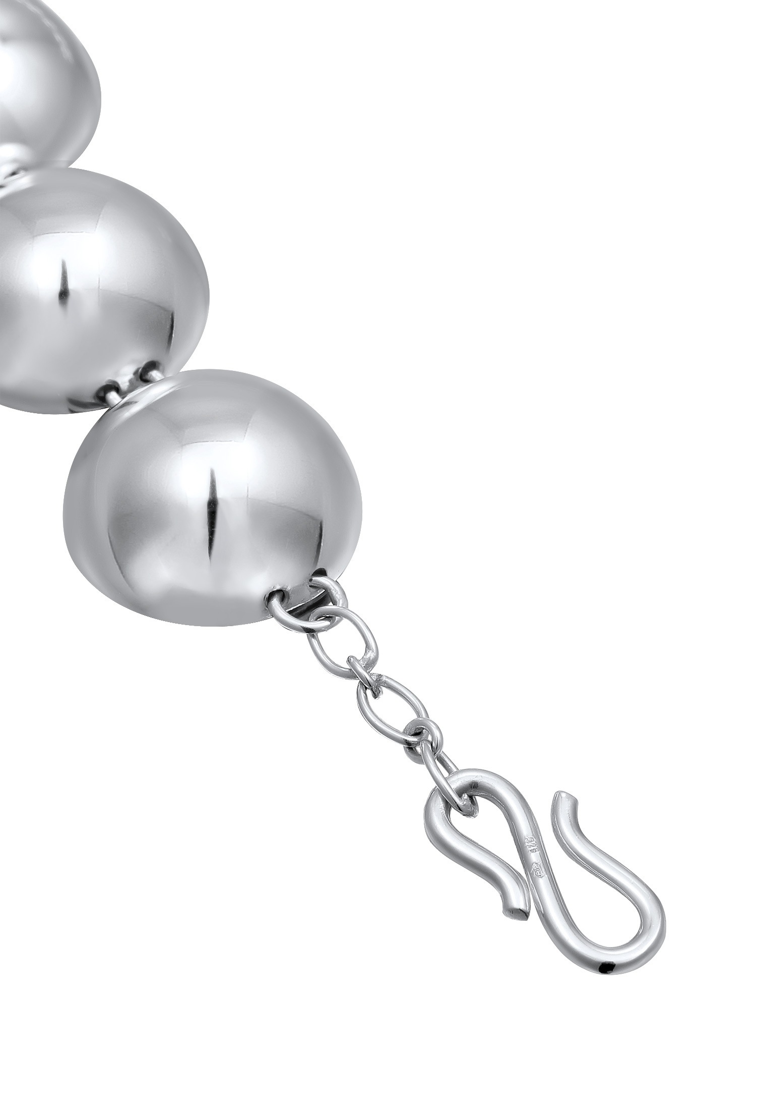 Elli Kette ohne Anhänger »Halskette Kugeln Perlen Verlauf 925 Sterling Silber«