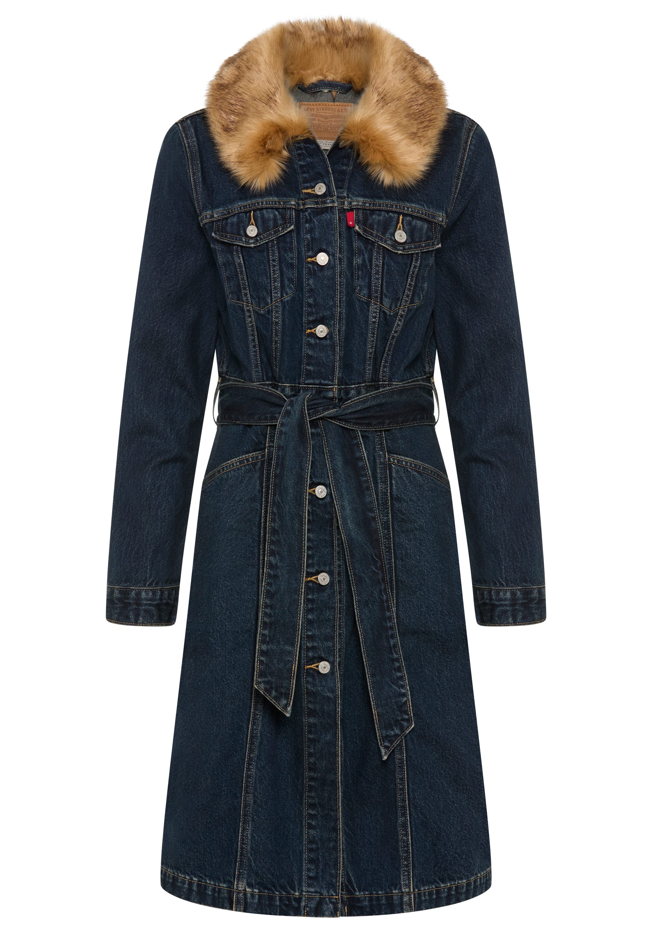 Levi's® Langmantel »MOB WIFE TRUCKER«, Kragenbesatz abnehmbar