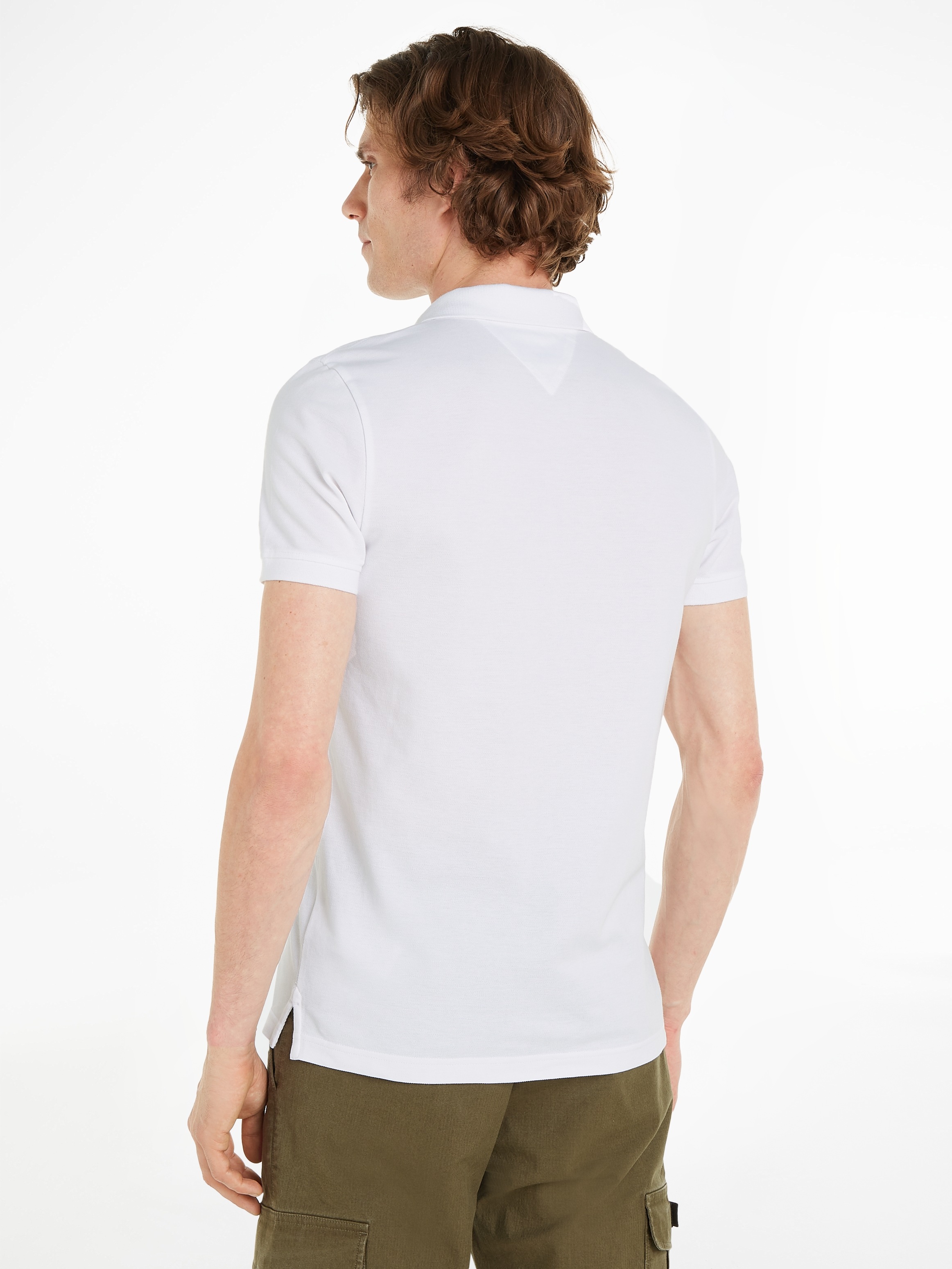 Tommy Jeans Plus Poloshirt »TJM SLIM PLACKET POLO EXT«, Große Größen mit Logostickerei