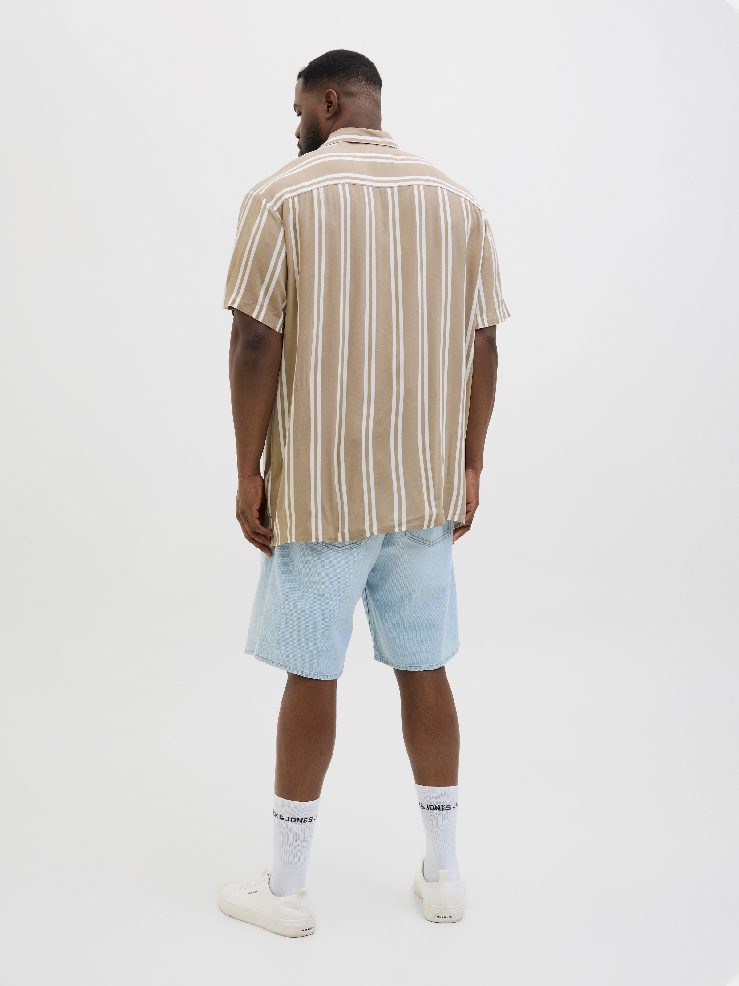 Jack & Jones PlusSize Kurzarmhemd »JJEJEFF STRIPE RESORT SHIRT SS SN PLS«
