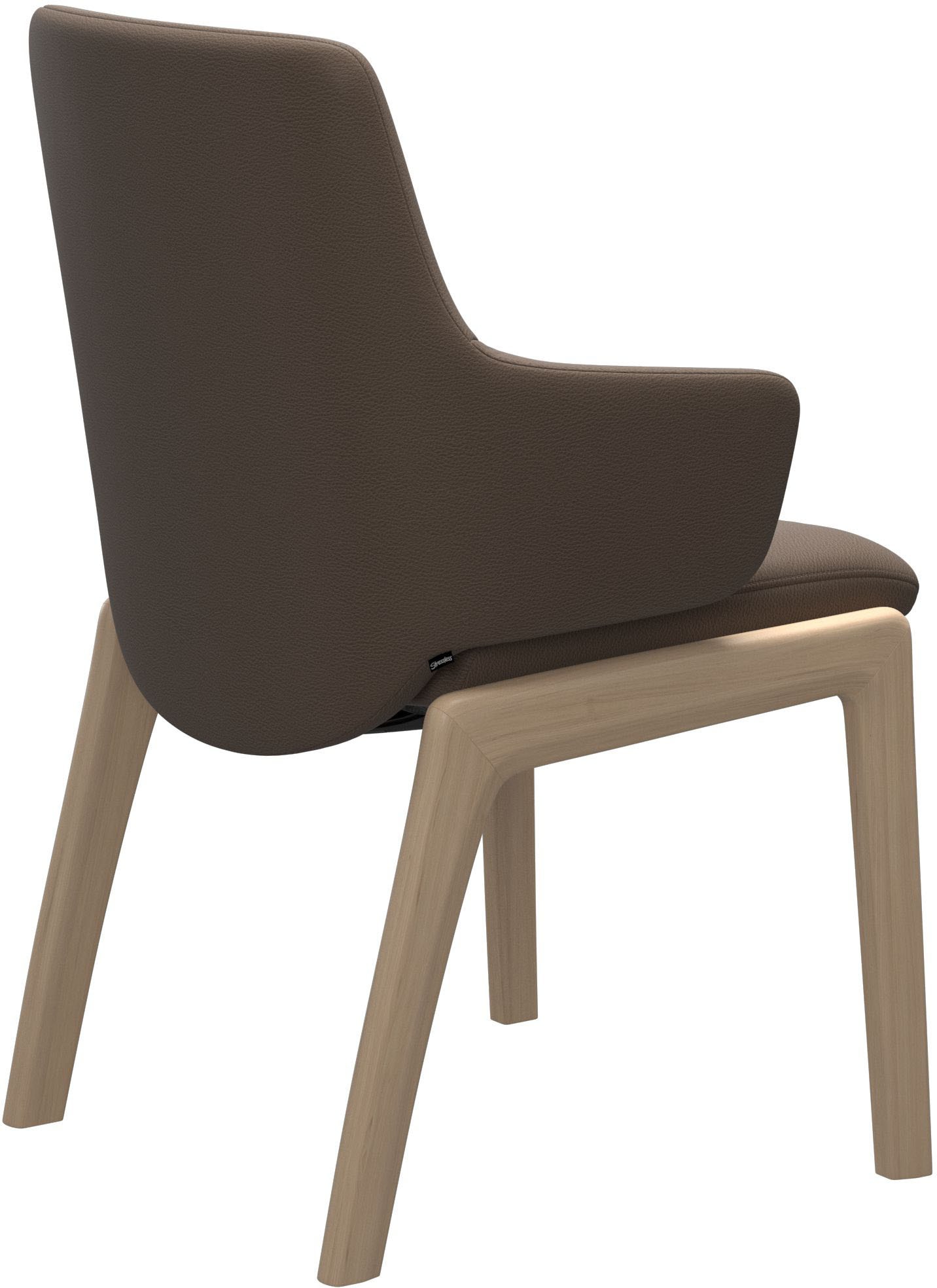 Stressless® Polsterstuhl »Laurel«, Leder BATICK, Low Back mit Armlehne, Größe L, mit abgerundeten Beinen in Walnuss
