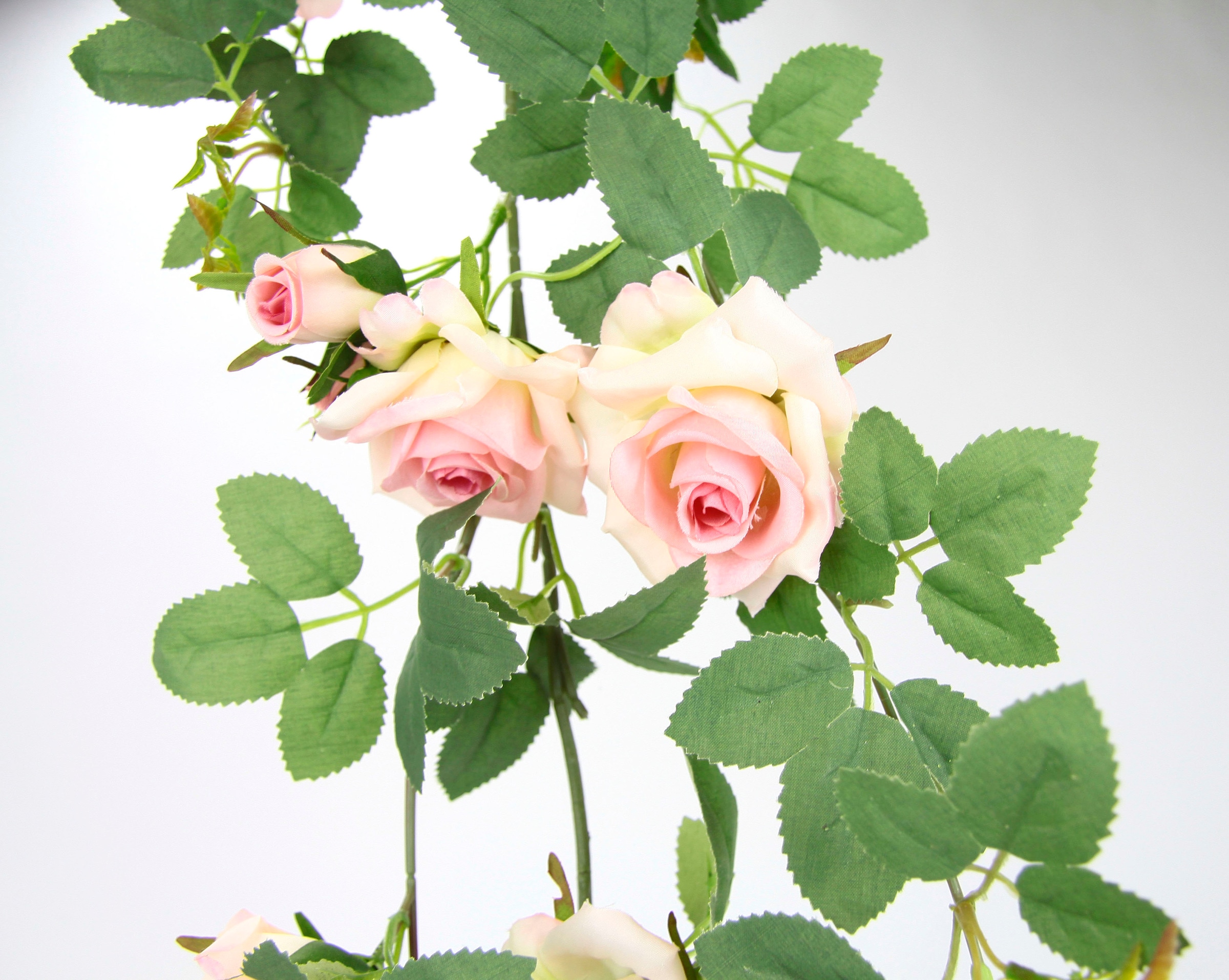 I.GE.A. Kunstblume »Rosenranke«, Künstlich Rosengirlande Kunstblumen hängend Hochzeit Weihnachten