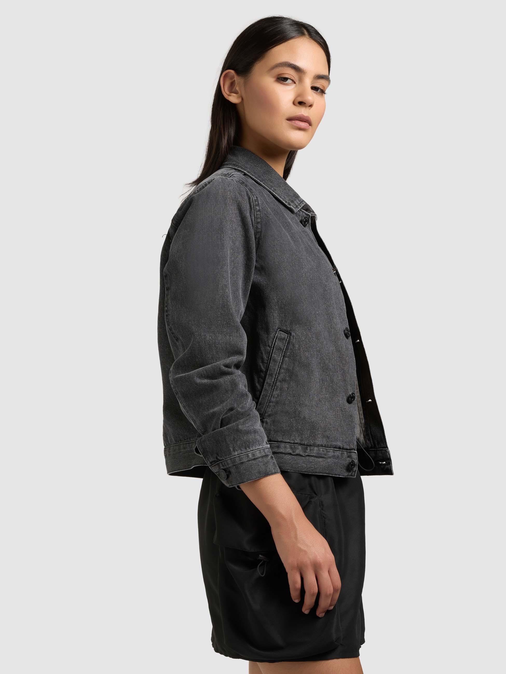 khujo Jeansjacke »Jeansjacke Renia« ohne Kapuze Moderne Damen Denim-Jacke