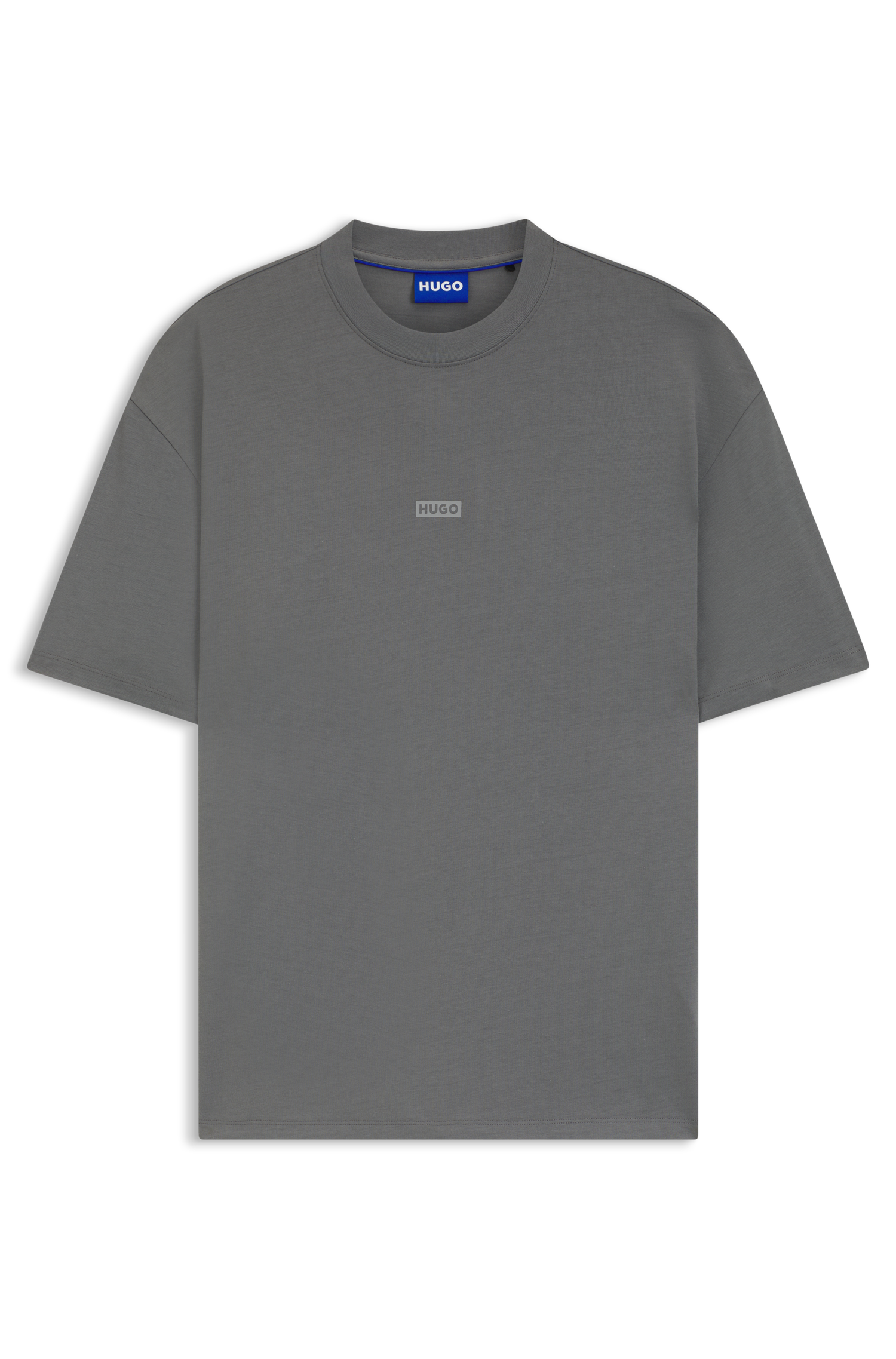 HUGO Blue T-Shirt »Nalono« mit Logodruck, Oversized Look mit Backprint