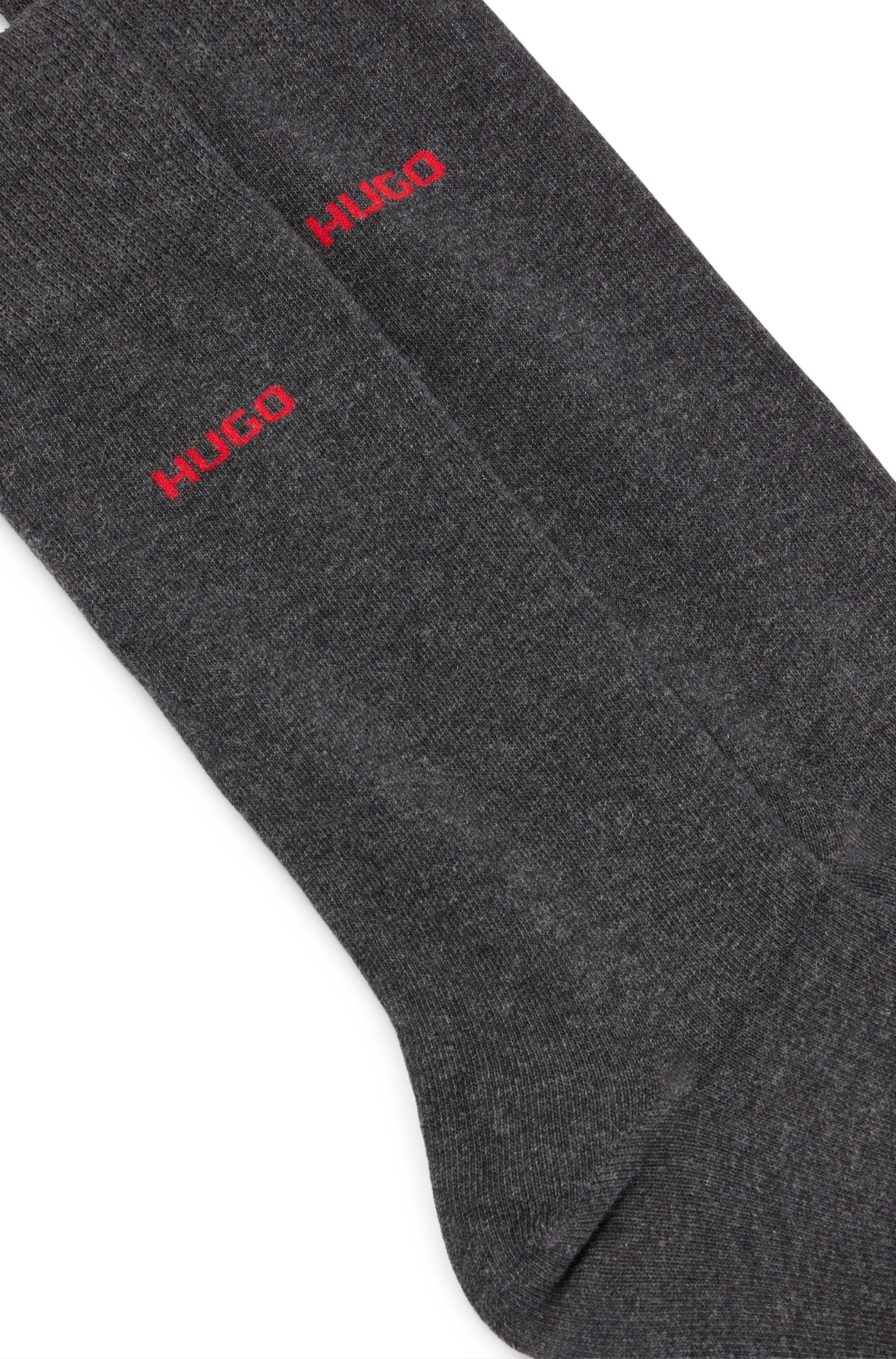 HUGO Underwear Businesssocken »2P RS UNI CC«, (Packung, 2 Paar, 2er Pack), mit kontrastfarbenem HUGO Logo-Schriftzug