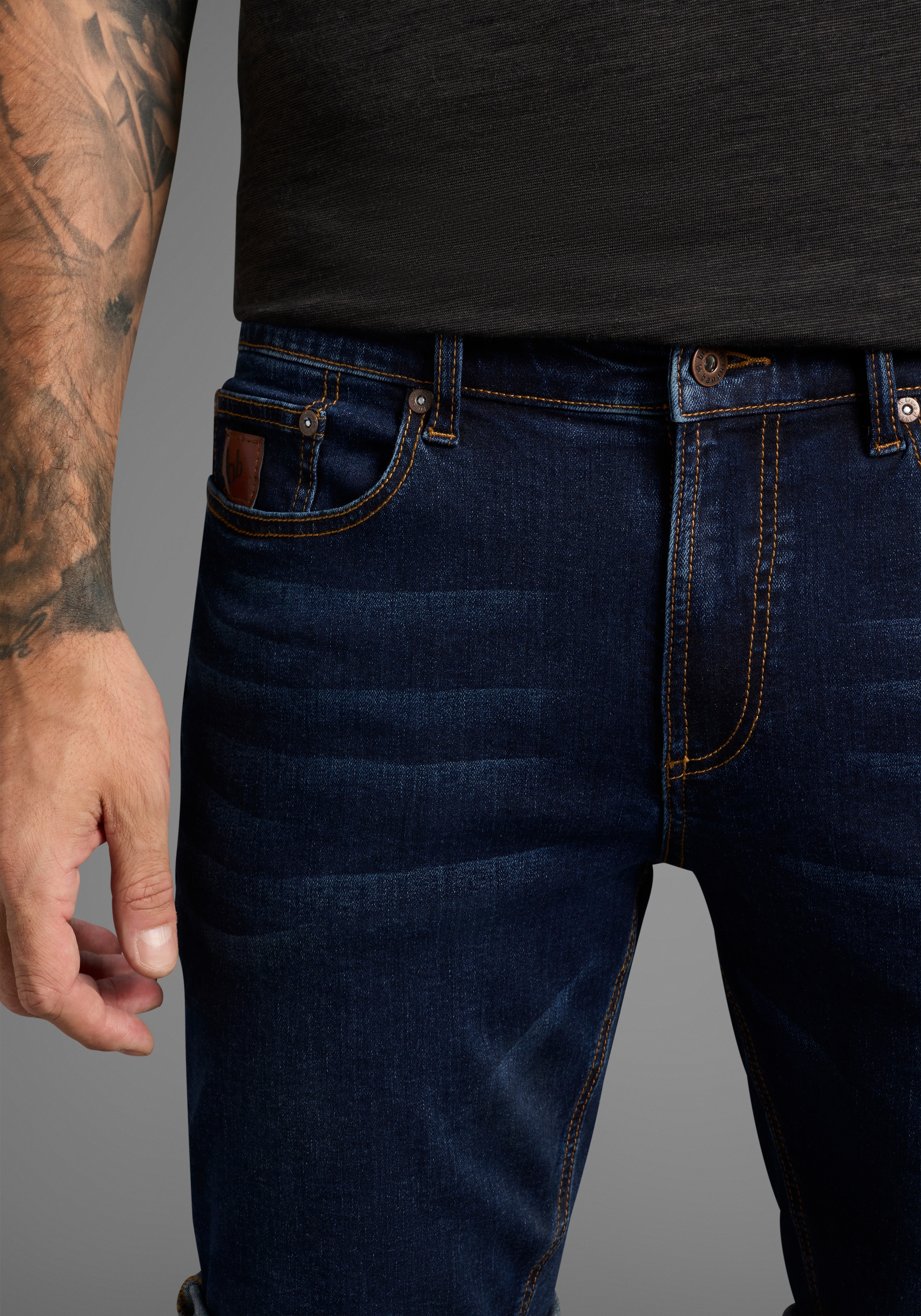 Bruno Banani Jeansshorts »Hutch-Shorts«, niedrige Leibhöhe