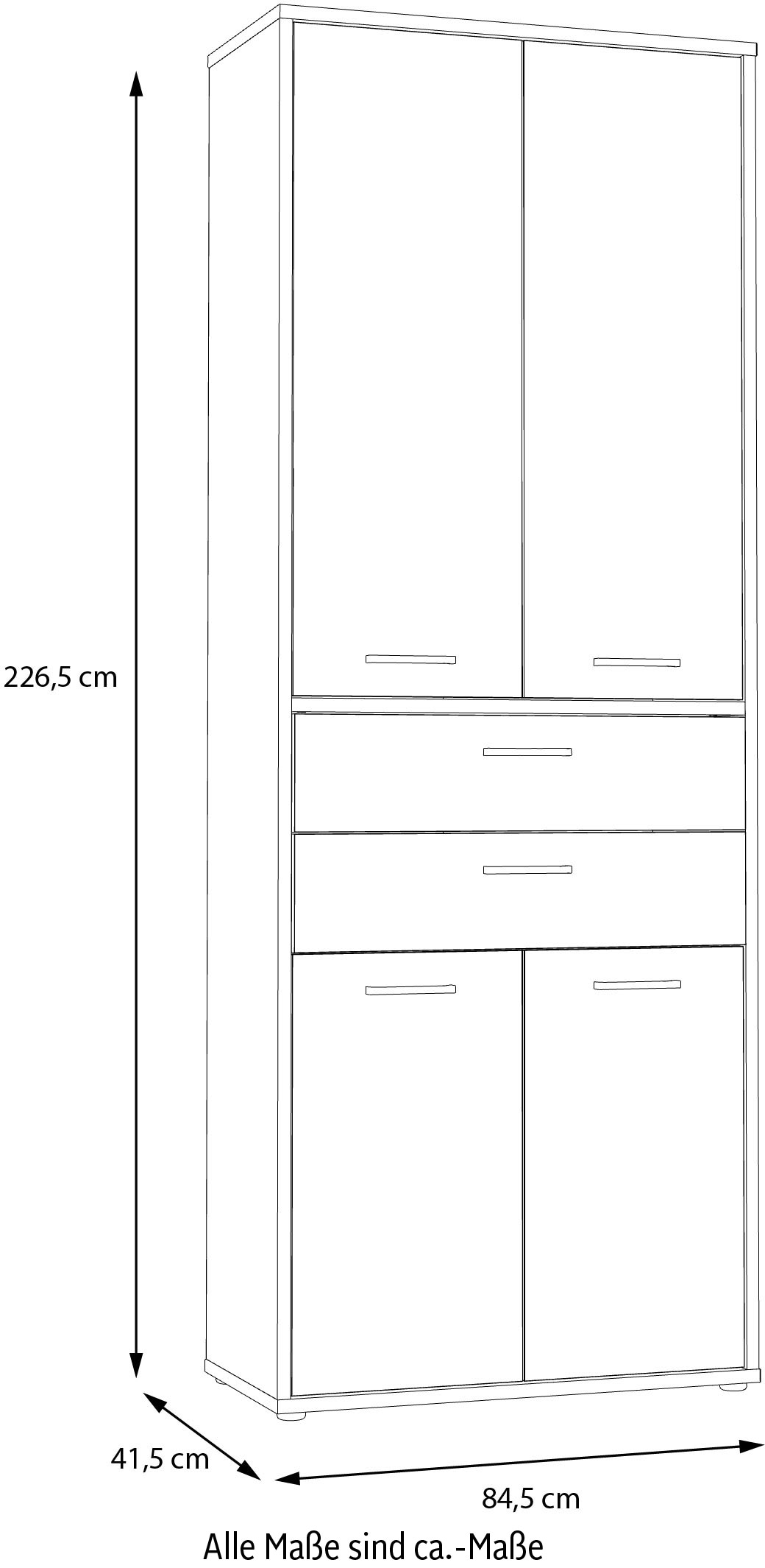 FORTE Aktenschrank »Keflav«, Breite 84,5 cm
