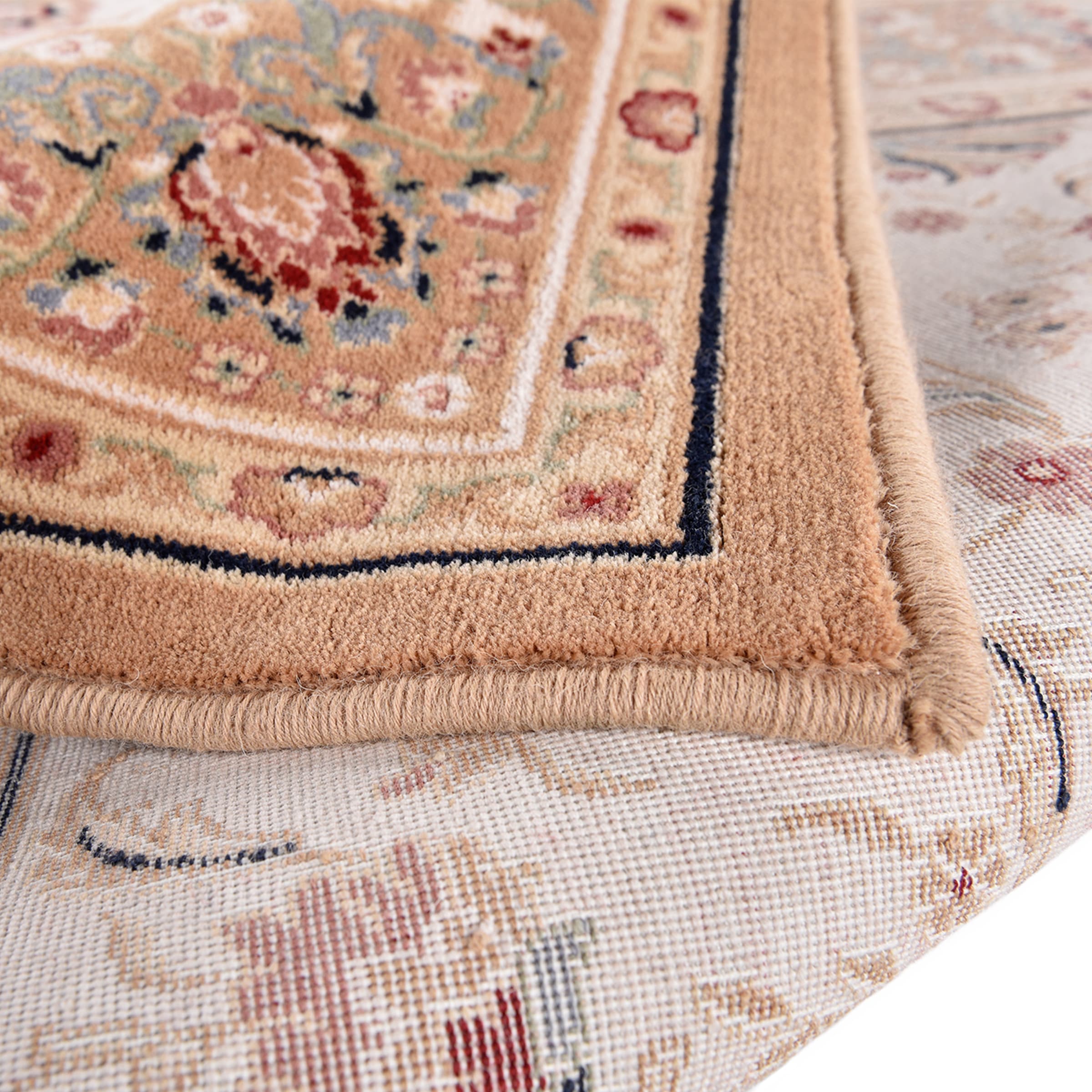 THEKO Wollteppich »Dolna - 808« rechteckig 10 mm Höhe Kurzflor, reine Wolle, Orient-Optik, auch in rund, Wohnzimmer