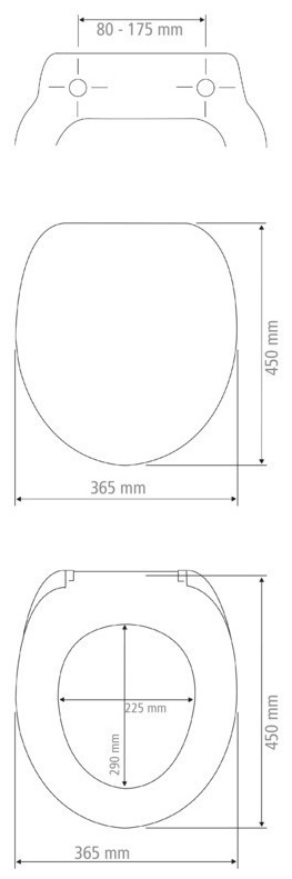 WENKO WC-Sitz »Saguna«, mit Softclose, aus Thermoplast