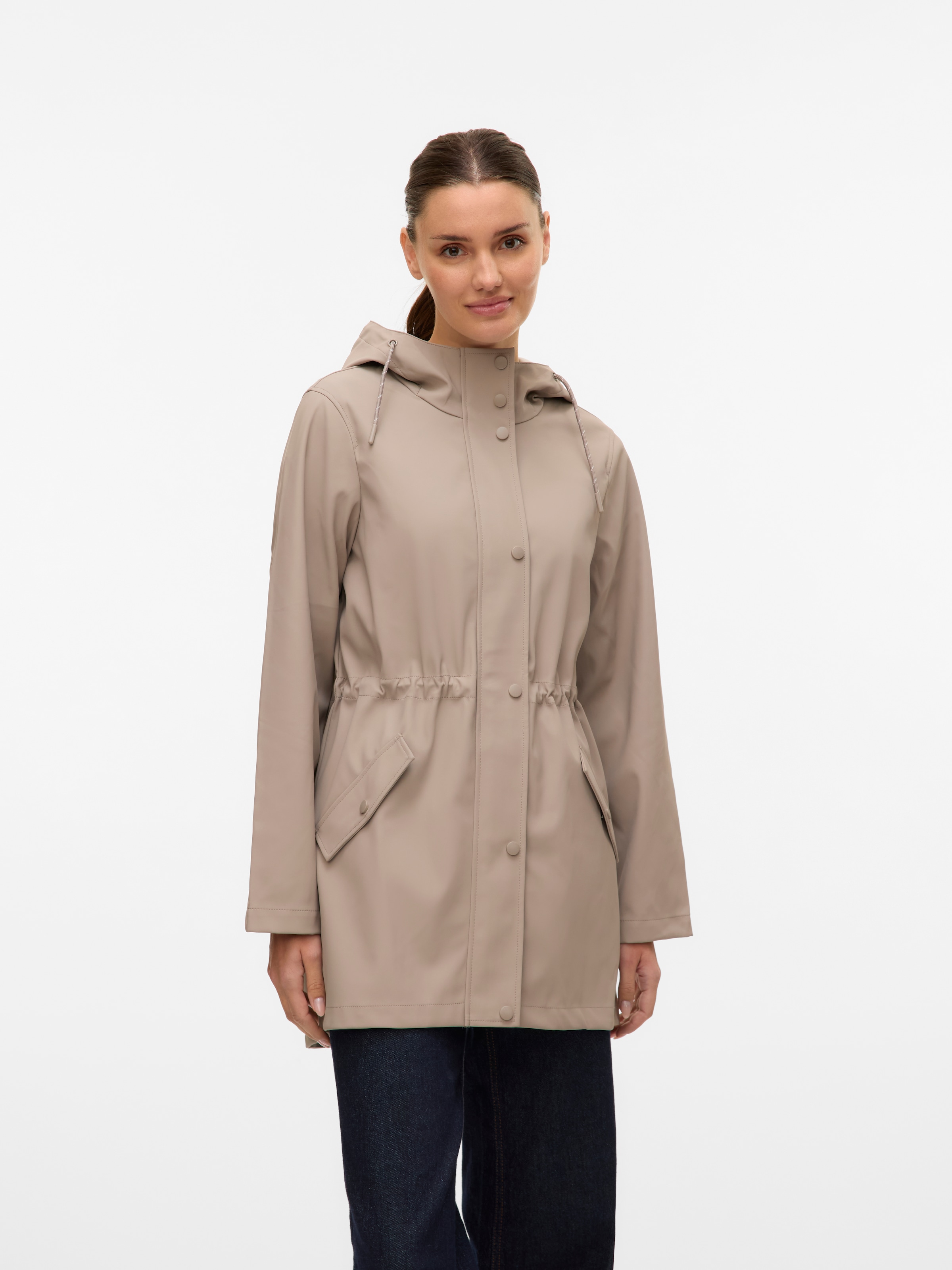 Vero Moda Regenjacke »VMMALOU COATED JACKET«, mit Kapuze