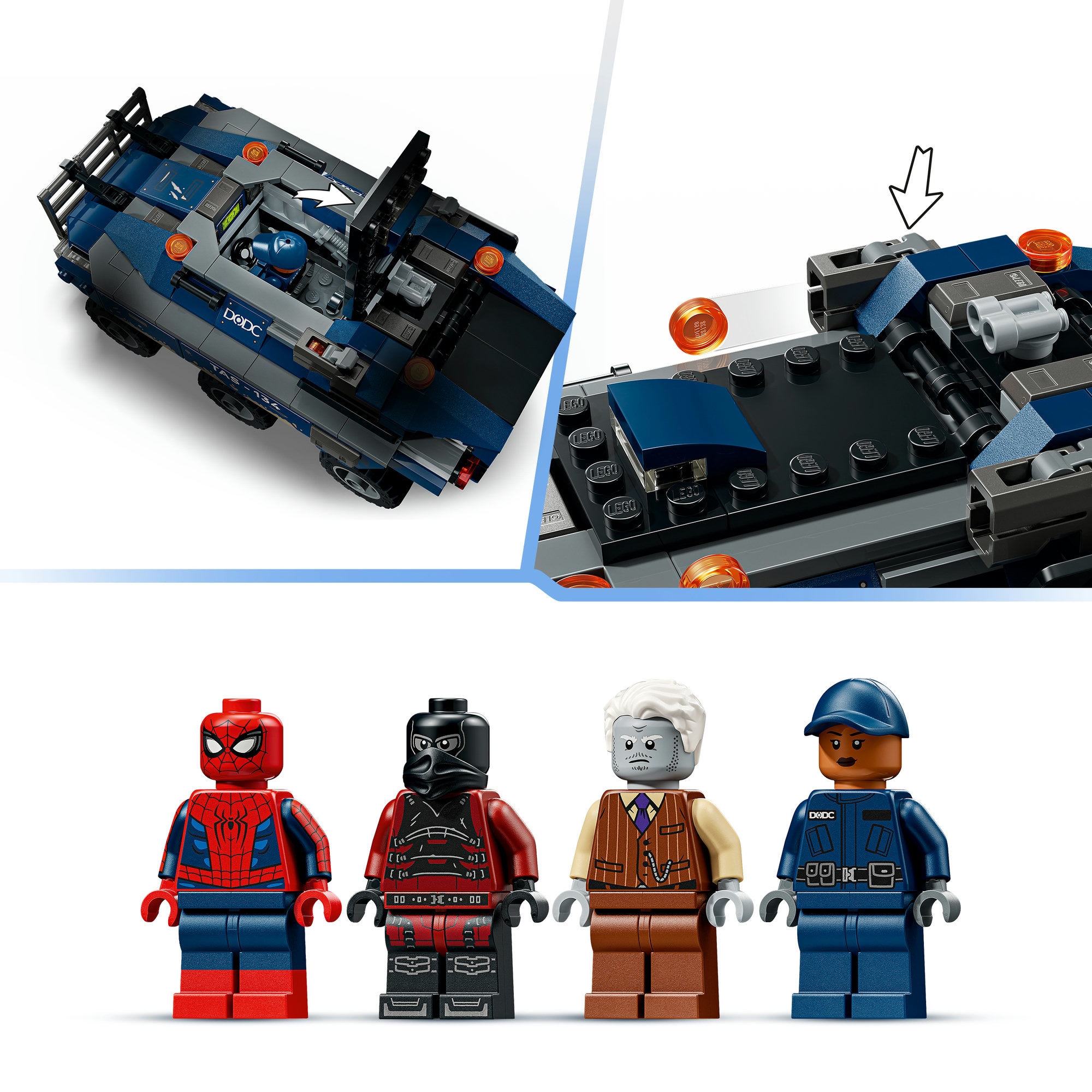 LEGO® Konstruktionsspielsteine »Spider-Man Jagt den Gefängnistransporter (76349), LEGO Super Heroes« Made in Europe