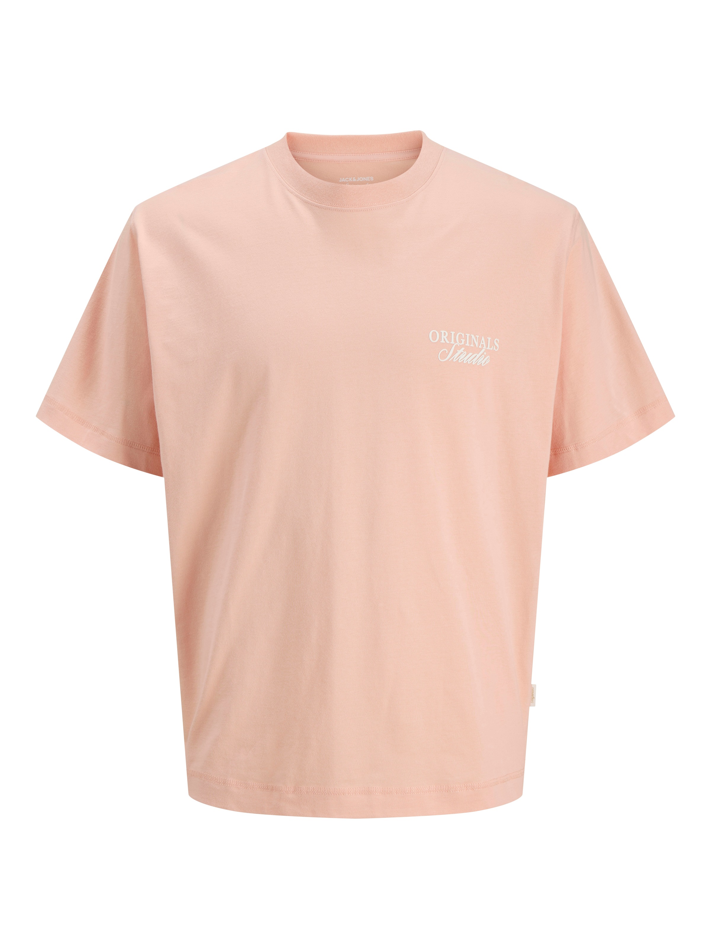 Jack & Jones Rundhalsshirt »JORNORREBRO TYPO TEE SS CREW NECK NOOS« Baumwolle, relaxed fit