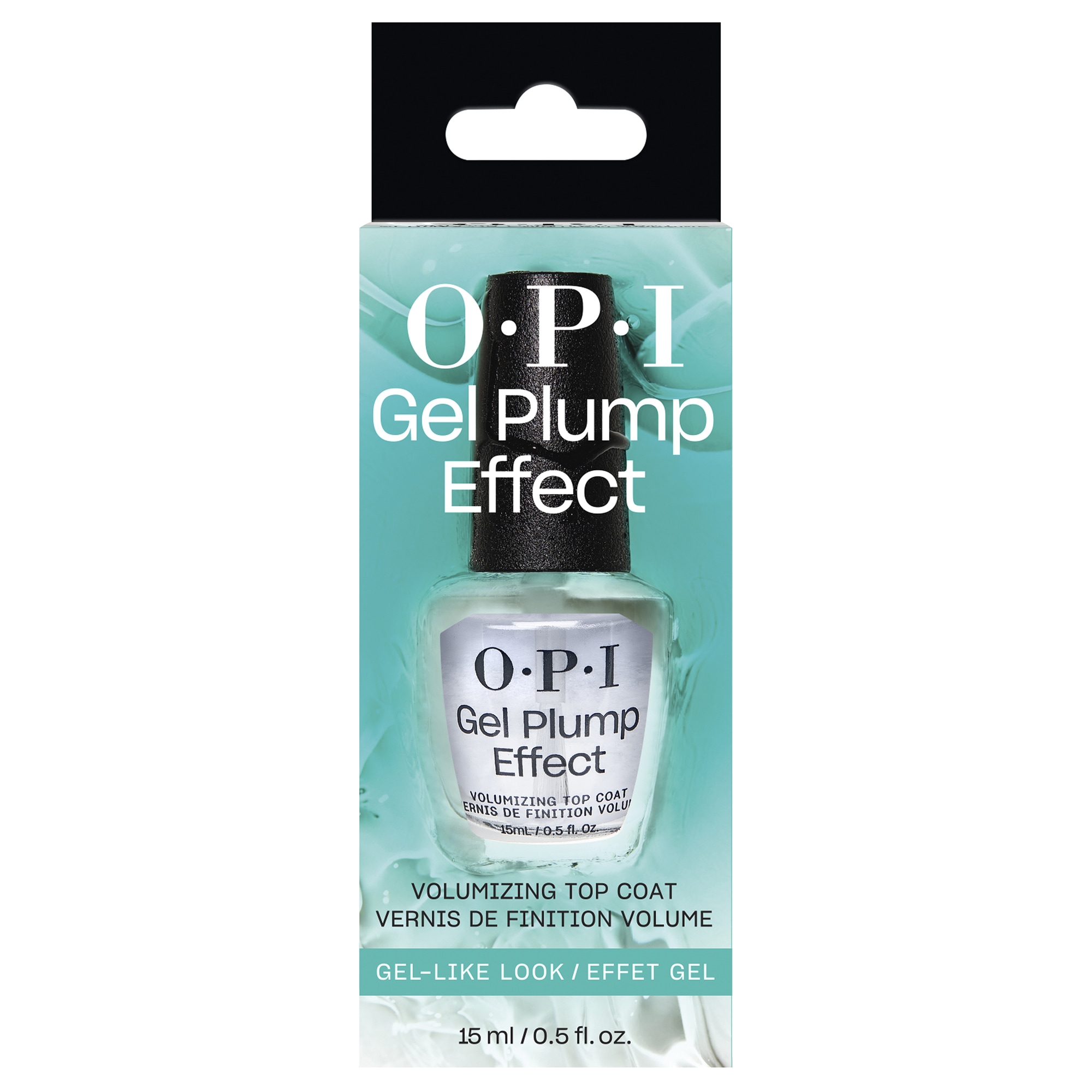 OPI Überlack »Gel Plump Effect Top Coat« gelartiger Look, glänzend, voluminös, schnelltrocknend