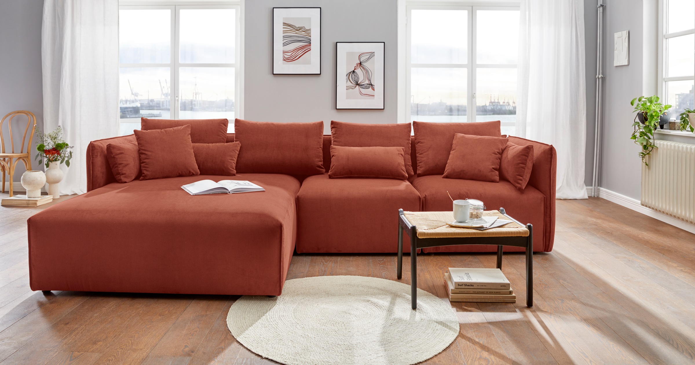 andas Ottomane »Nöre«, Lounge-Modul - zum eigenen Zusammenstellen, Breite 138cm, Tiefe 168cm
